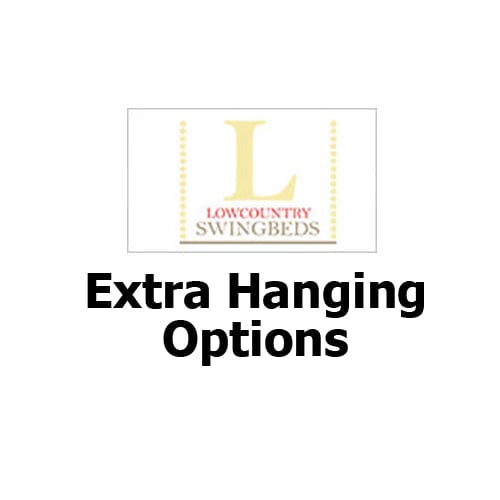 Lowcountry Swing Beds with Extra Hanging Options - Outdoor Porch Swing Bed for Patio, Garden, and Backyard Relaxation