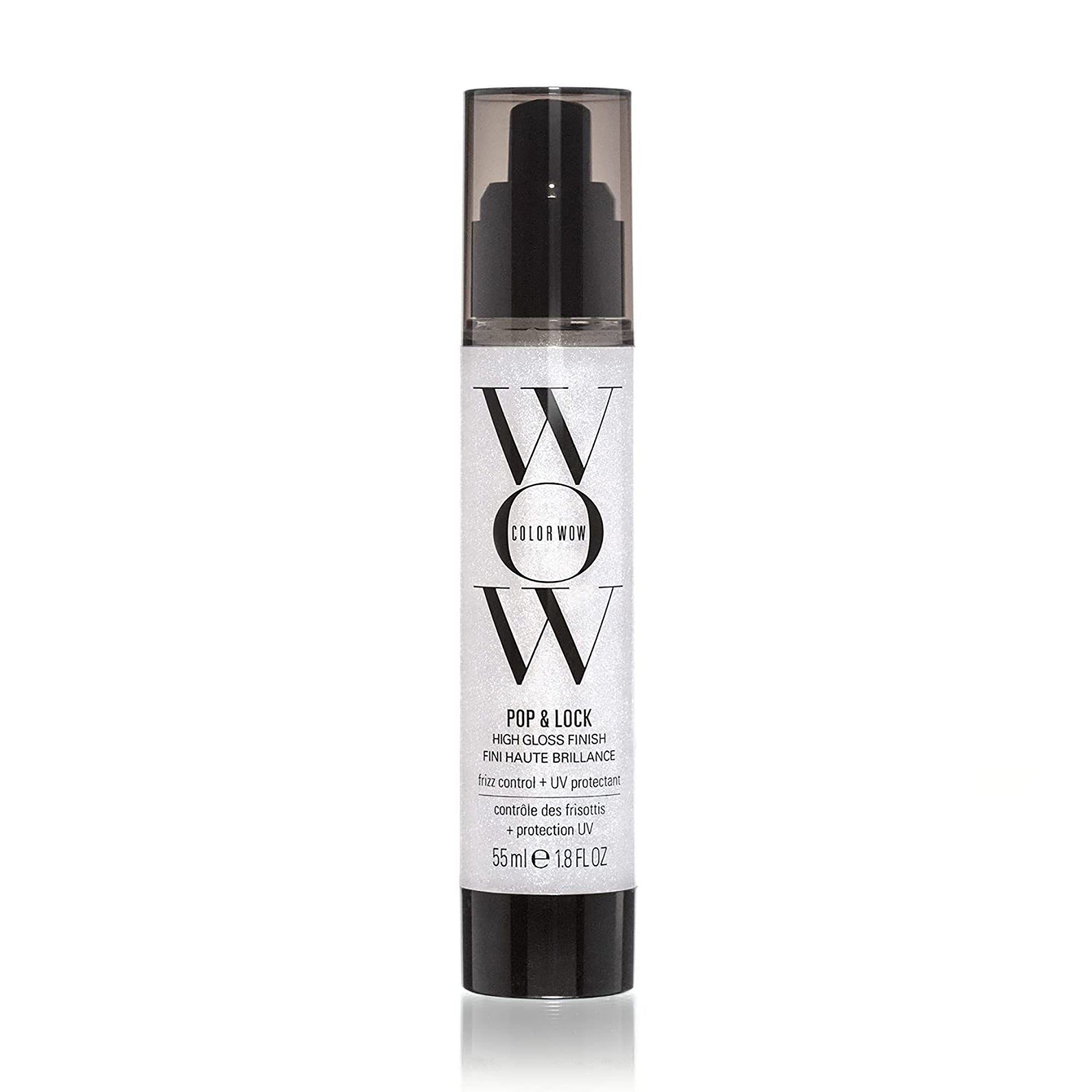 Color Wow Pop + Lock Frizz Control & Glossing Serum for Smooth, Shiny Hair - Perfect for Daily Styling & Heat Protection