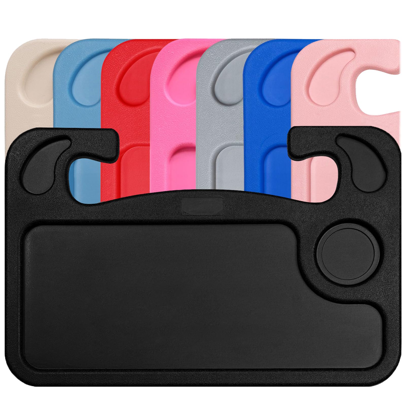 Lebogner Steering Wheel Tray - Portable Car Desk for Eating, Working & Road Trips | Laptop Stand, Food Tray & Car Accessories | Perfect for Commuting, Camping & Drive-In Movies