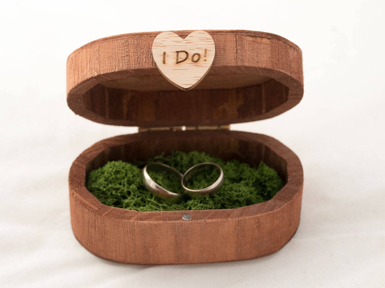 Personalized Wedding Ring Box - Custom Engraved 
