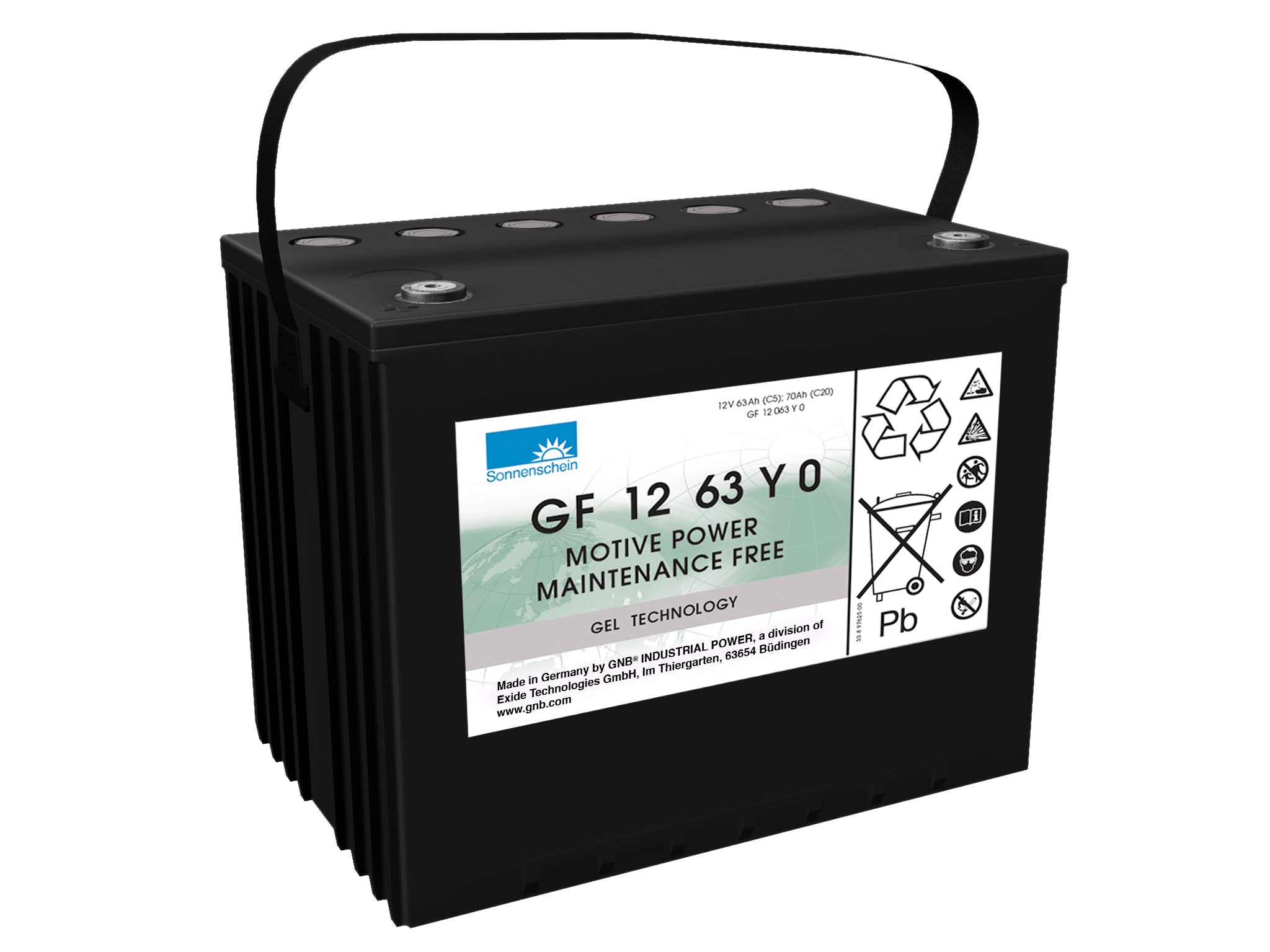 12V 70Ah Deep Cycle Battery for Marine, RV, Solar & Off-Grid Power - High Performance AGM Traction Battery for Long-Lasting Energy Storage