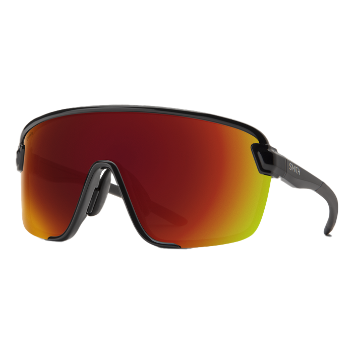 Bobcat Sunglasses - Black Frame with ChromaPop Red Mirror Lenses for UV Protection & Enhanced Clarity | Perfect for Running, Cycling & Outdoor Sports