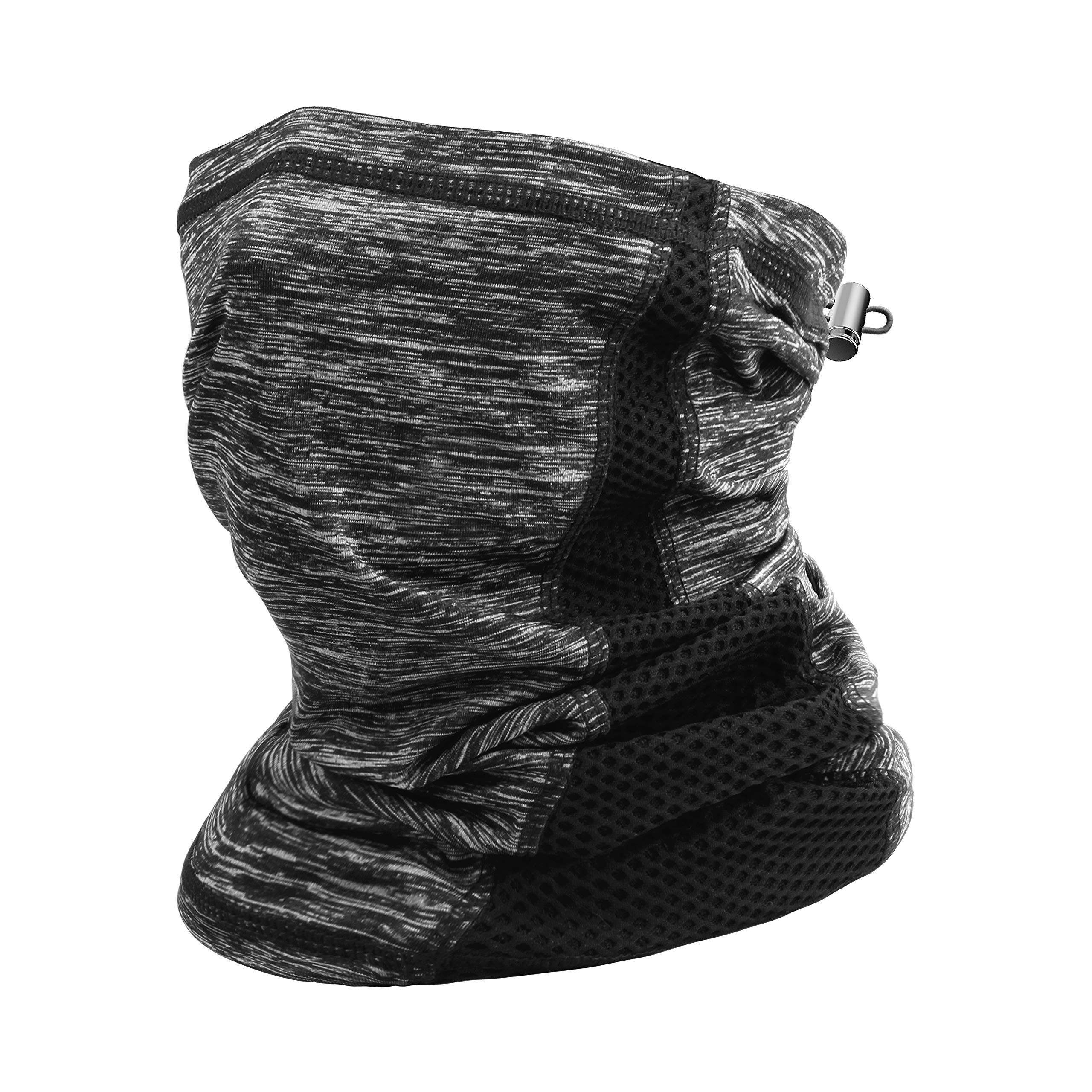 Cooling Breathable Neck Gaiter with Drawstring - Lightweight Face Cover for Men & Women - Perfect for Running, Hiking, Cycling & Outdoor Activities