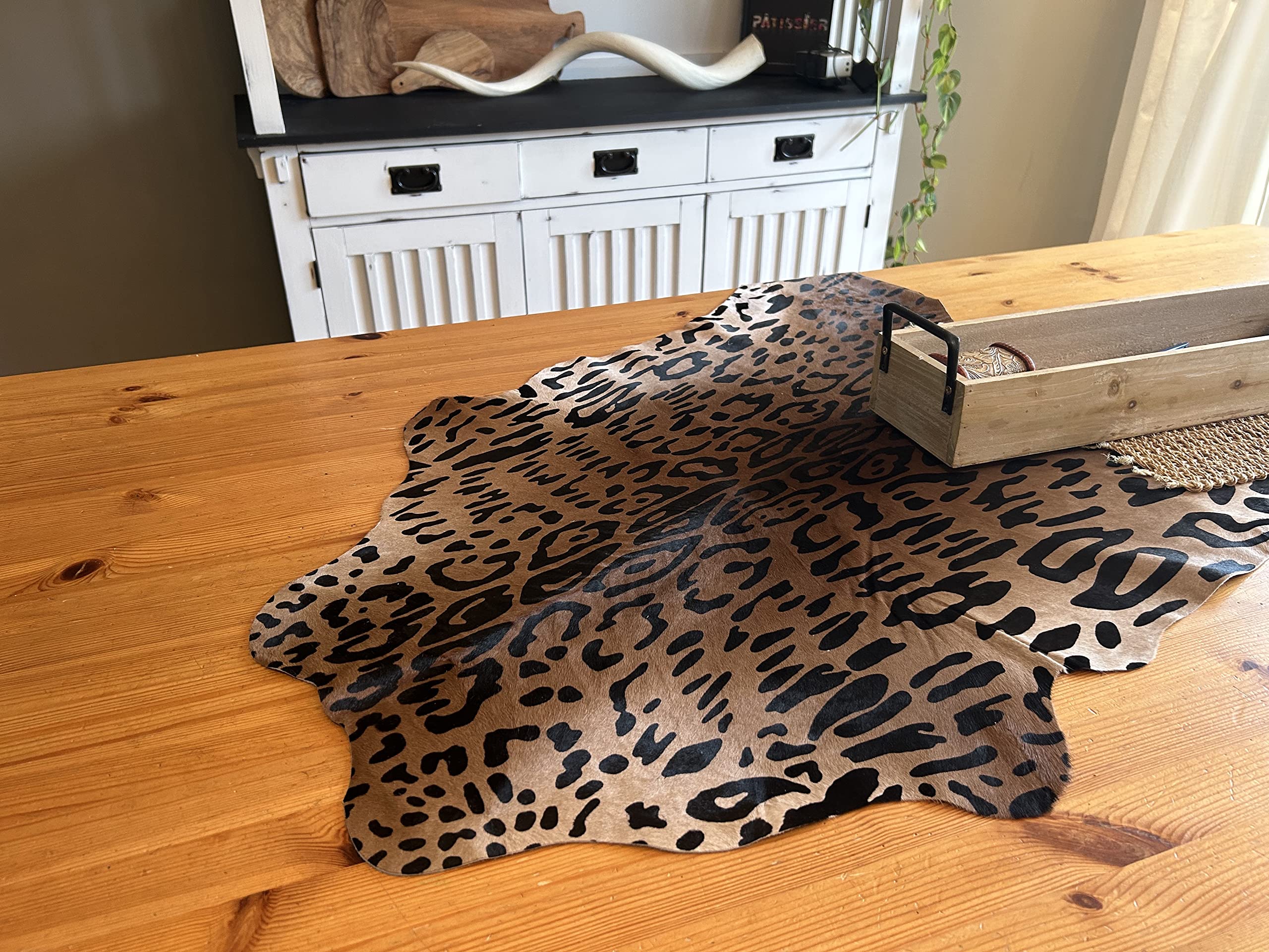 Jaguar Print Cowhide Rug 35