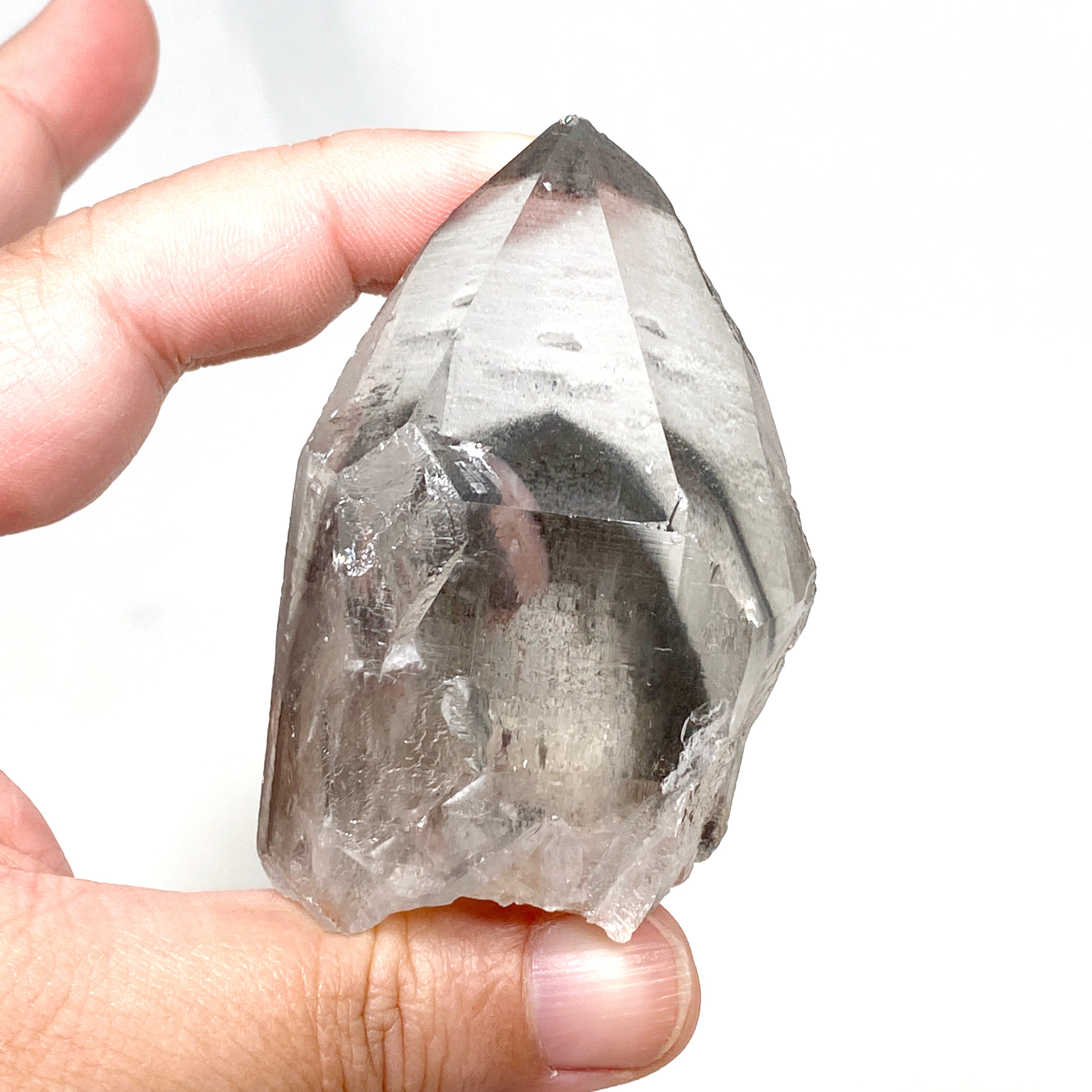 Lemurian Seed Crystal Black Phantom - 146g 70x45mm LSQ 09 - Healing Stone for Meditation, Energy Work & Spiritual Growth