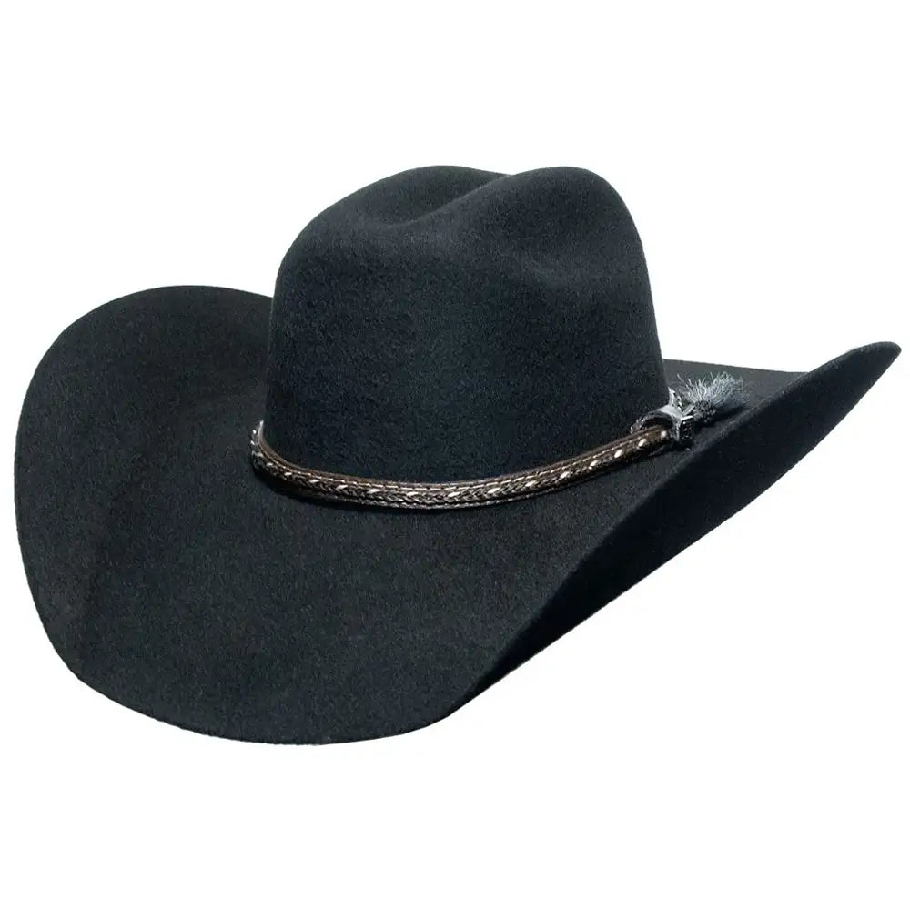 Justin Wisp 2-Pack Wool Felt Cowboy Hats for Men & Women - Western Style Rancher Hat for Outdoor, Rodeo, and Country Music Festivals