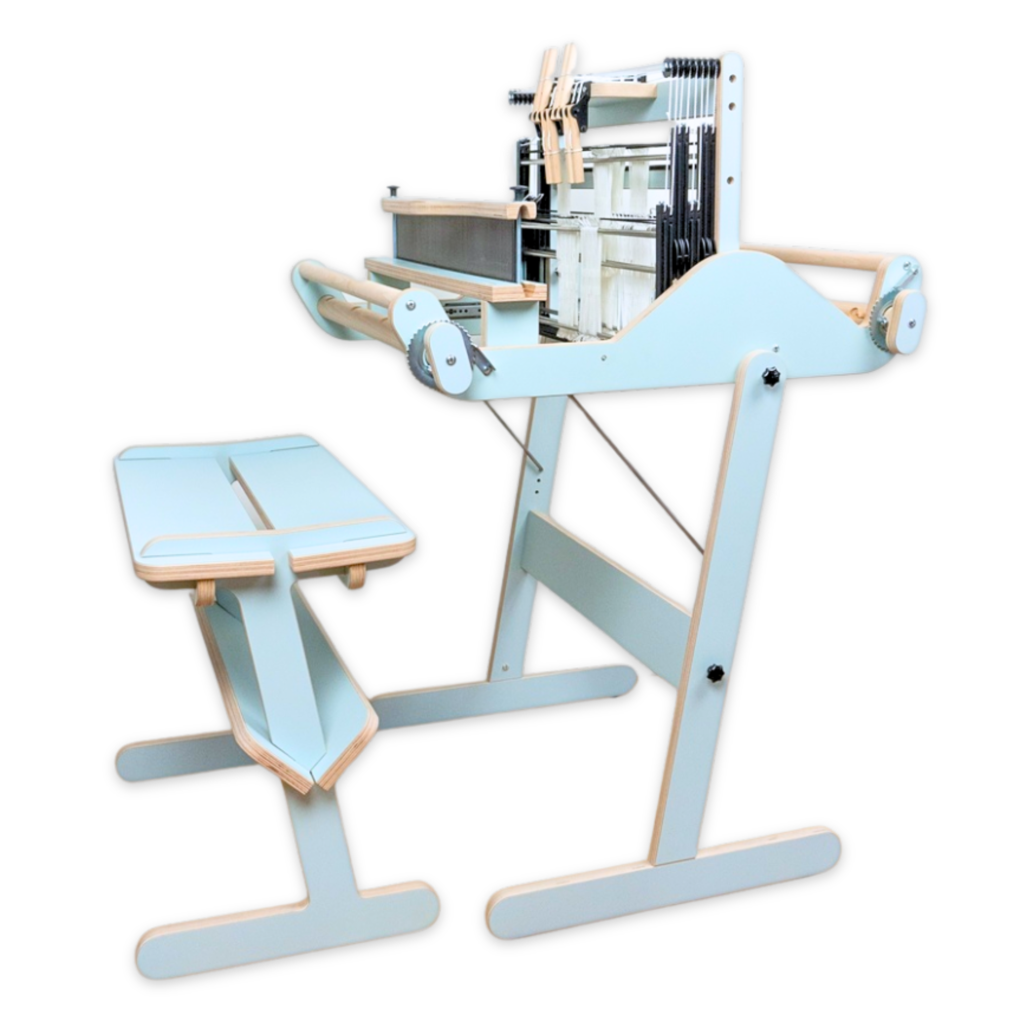 Louet Harmony Table Loom Complete Set - Light Blue | Compact Weaving Loom for Beginners & Experts | Perfect for Home Crafting, DIY Projects & Textile Arts