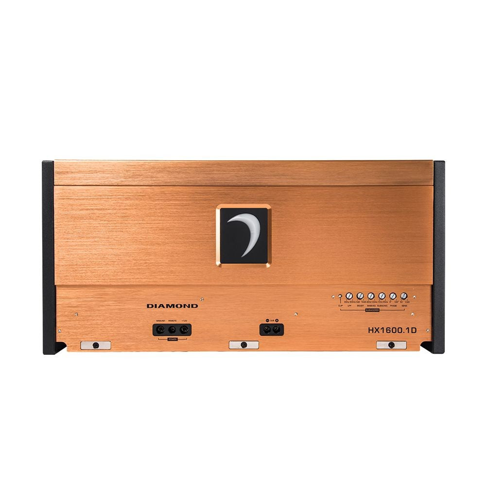 Diamond Audio HX1600.1D 1600W RMS Monoblock Car Amplifier - Class D, 1 Ohm Stable, HEX Series - Perfect for Car Audio Systems, Bass Boost, and Subwoofer Installation