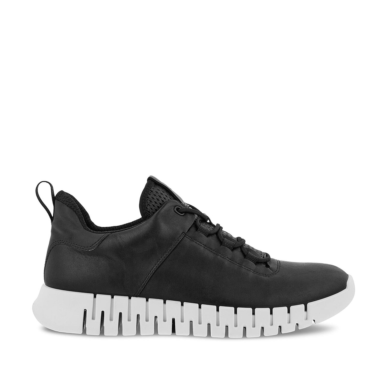 ECCO Men's 525204 Gruuv Sneaker - Black Leather Casual Shoes for Walking, Travel & Everyday Wear | Comfortable & Stylish Sneakers for Men