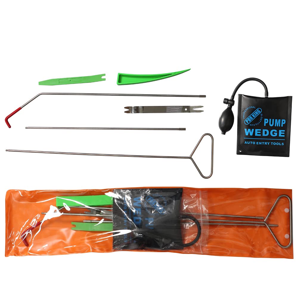 ZXMT 7-Piece Car Emergency Kit - Essential Automotive Tool Set with Long Reach Grabber, Metal Wedge & Air Wedge for Car & Truck | Roadside Assistance, Vehicle Repair & Emergency Situations