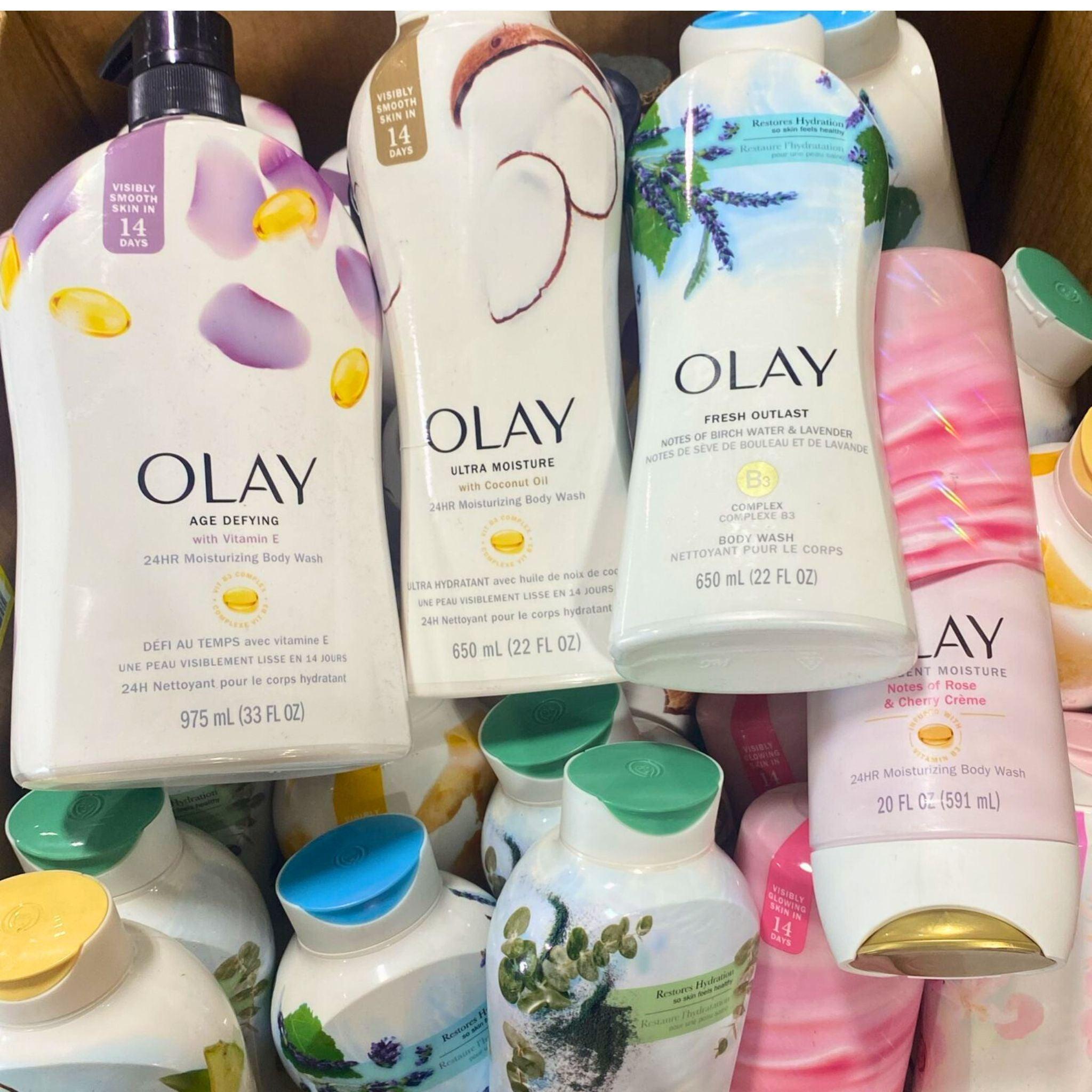 Olay Body Wash Variety Pack - 26 Pieces with Different Scents & Sizes | Moisturizing Shower Gel for Dry Skin | Perfect for Gifts, Travel & Daily Skincare Routine