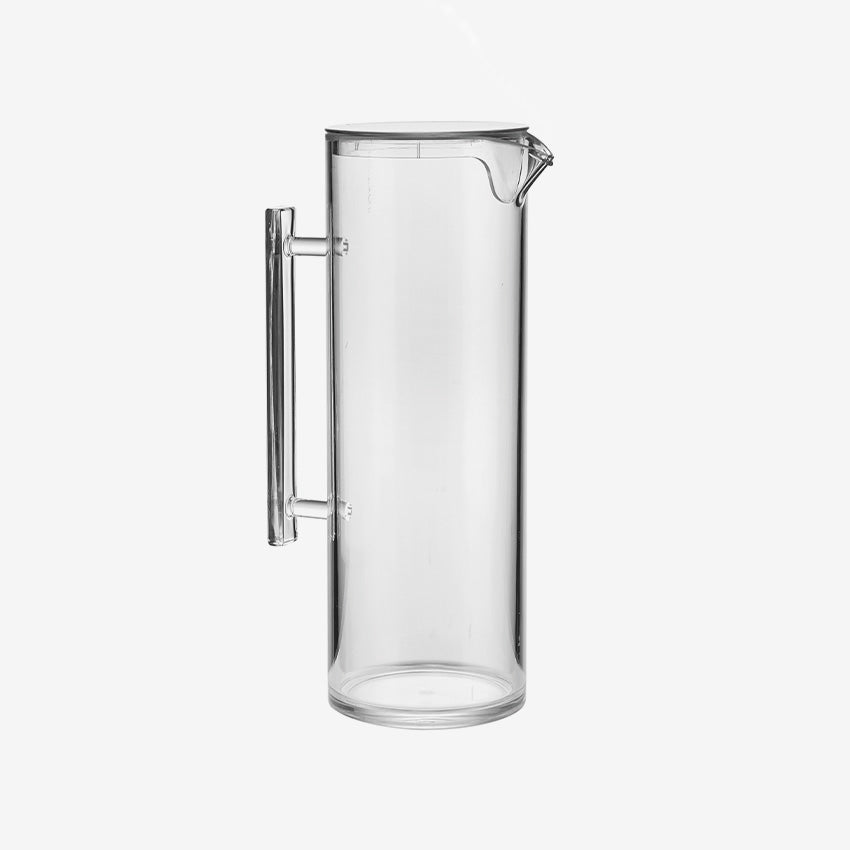 Guzzini 100 Icons Pitcher with Lid - Elegant Glass Water Pitcher for Home, Kitchen & Entertaining - Perfect for Iced Tea, Lemonade & Party Drinks
