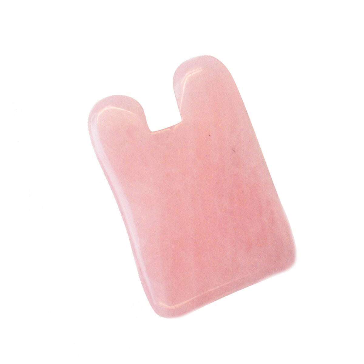 The NOW Rose Quartz Gua Sha Facial Massage Tool - Natural Skincare for Glowing Skin | Perfect for Relaxation, Lymphatic Drainage & Anti-Aging Routine