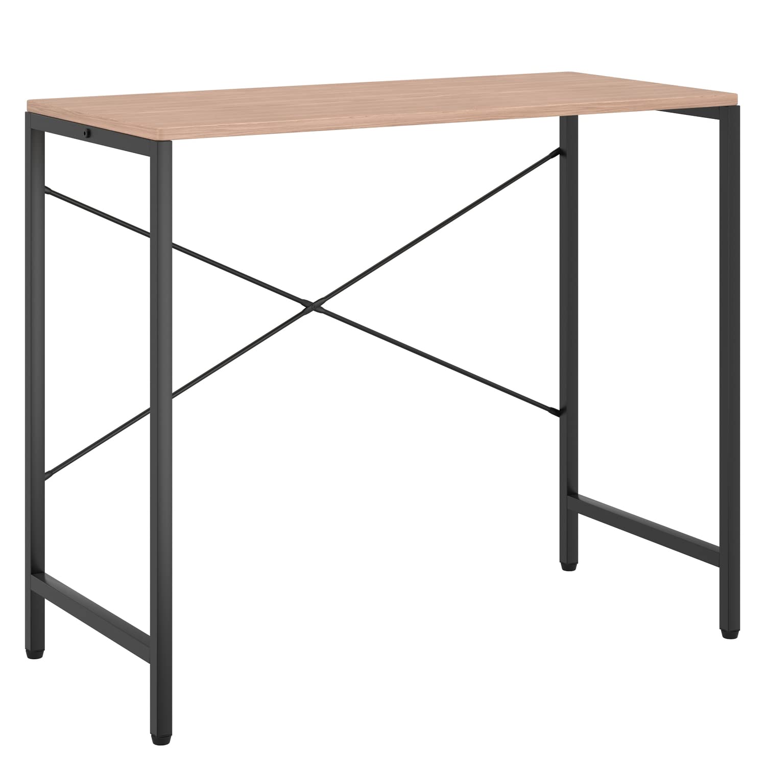 Rustic Modern Wooden Desk - Natural Finish Home Office Desk for Study & Work - Perfect for Home Office, Study Room & Workspace