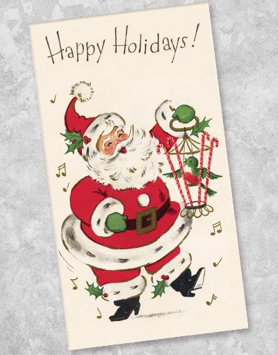 Festive Santa Claus Holiday Paper Napkins (40 Count) - Perfect for Christmas Parties, Dinner Decorations & Gift Wrapping