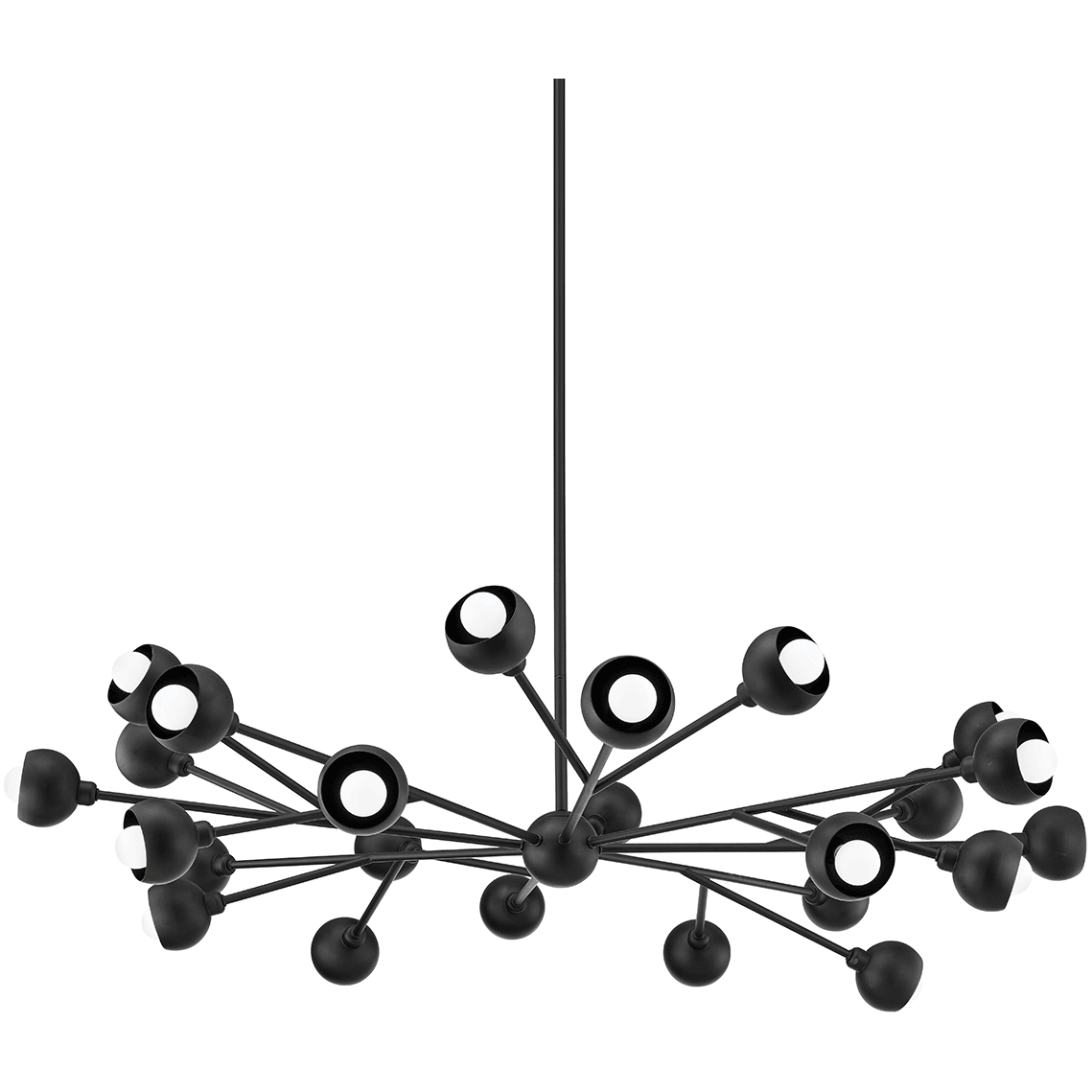Colt 24-Light Modern Crystal Chandelier - Elegant Dining Room & Bedroom Ceiling Lighting Fixture for Home Decor