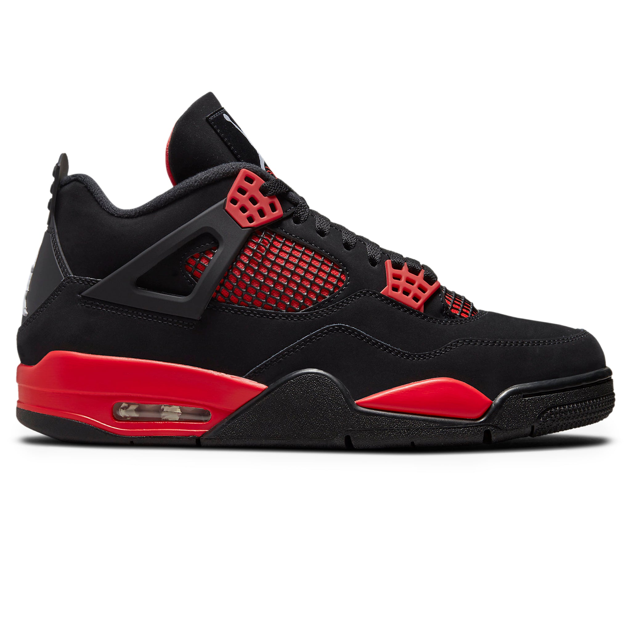 Air Jordan 4 Retro Red Thunder Basketball Shoes - Men's High-Top Sneakers for Streetwear & Casual Style | Perfect for Basketball Games, Gym Workouts & Urban Fashion