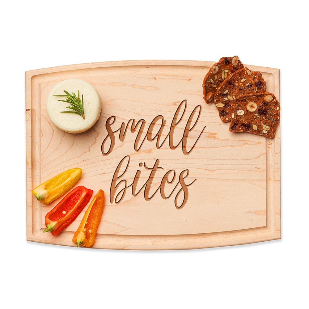 Premium Arched Artisan Maple Wood Cutting Board - 12
