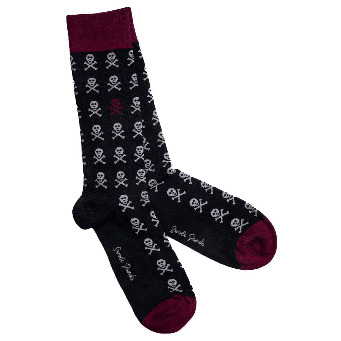 Premium Black Skull Pattern Bamboo Socks for Men & Women - Soft, Breathable & Moisture-Wicking - Perfect for Casual Wear, Gifts & Skull Fashion Enthusiasts