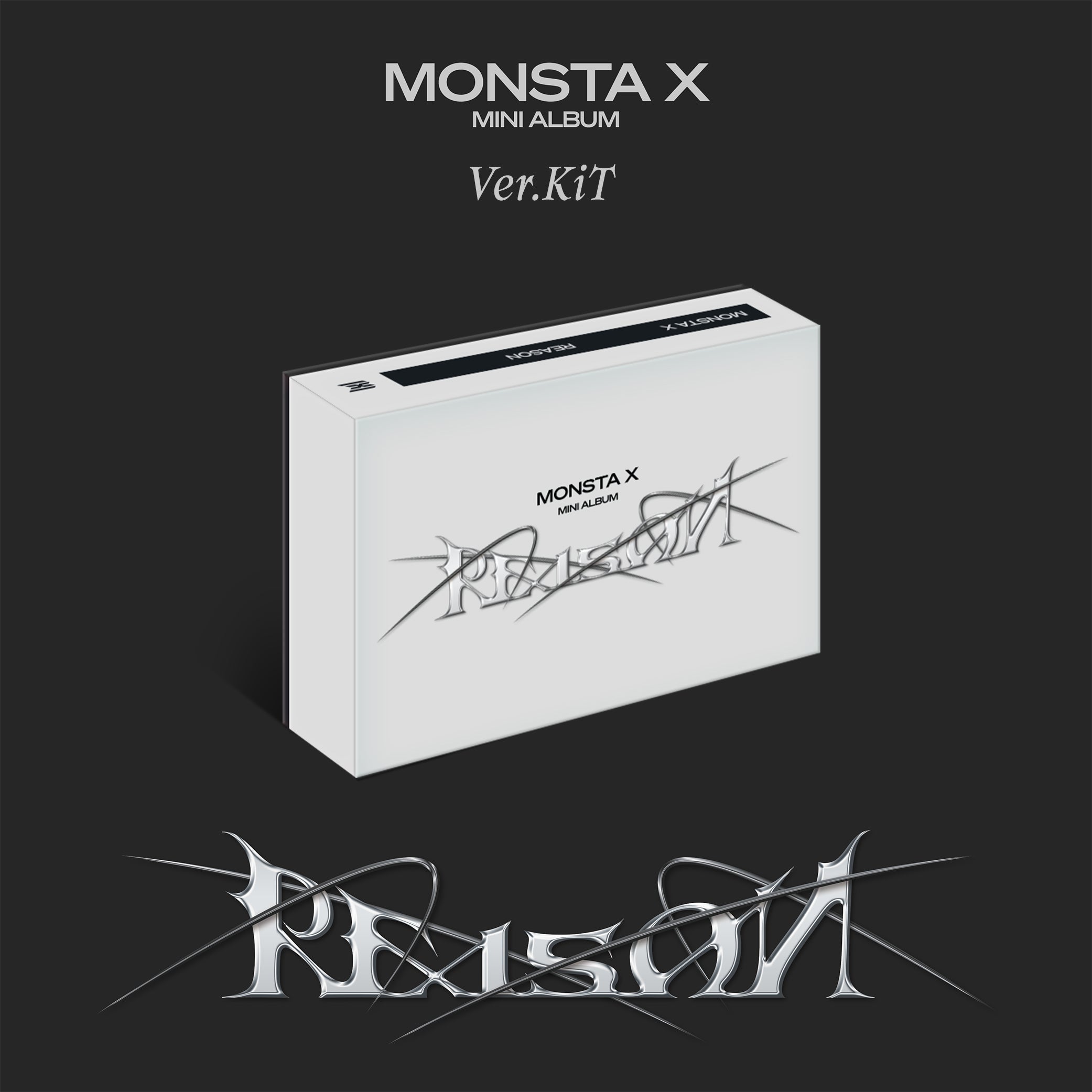 MONSTA X 12th Mini Album 'REASON' Kihno Kit - Kpop Music Album for Fans, Collectors & Gift Giving - Perfect for Concerts, Birthday Presents & Kpop Merch Collections