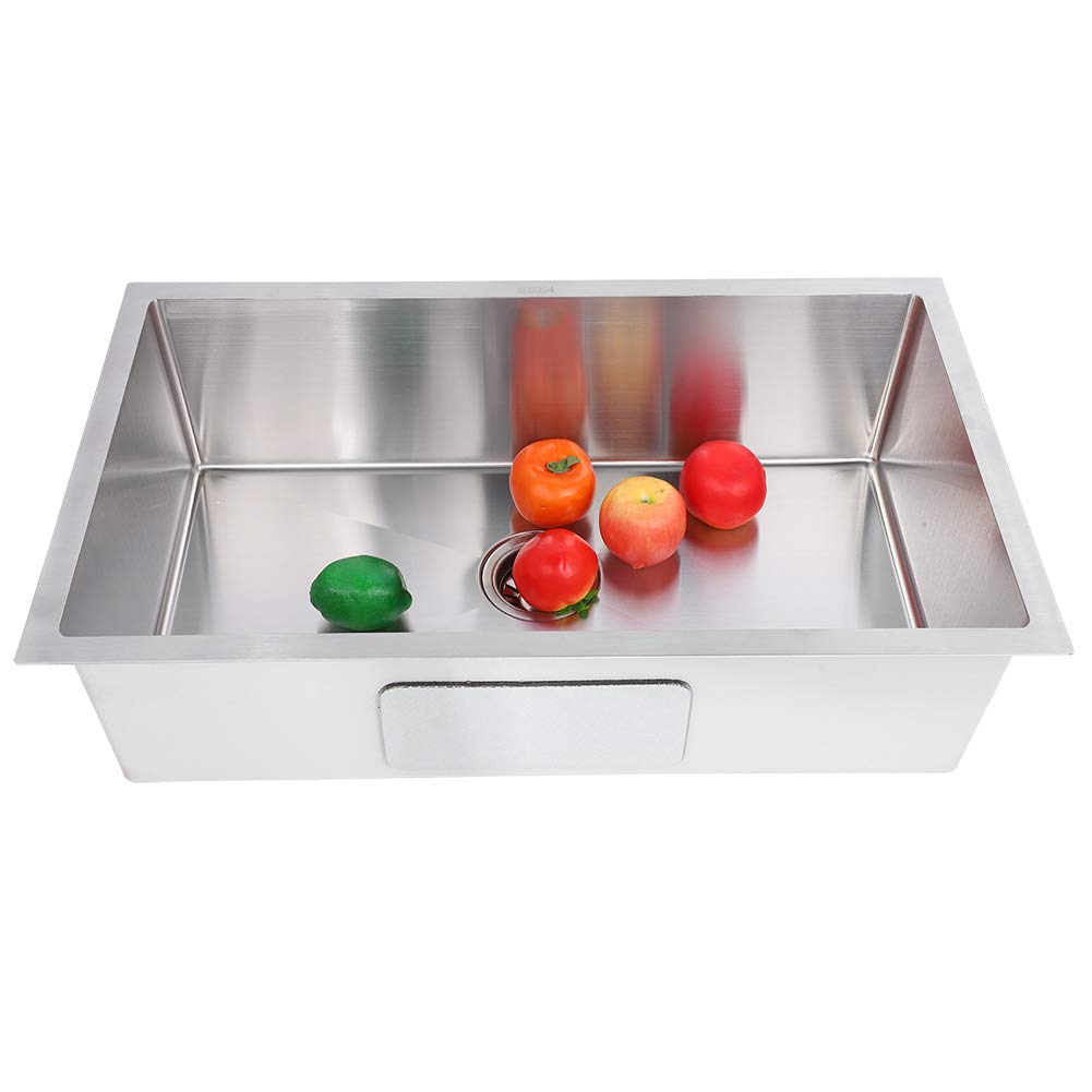 Commercial 304 Stainless Steel Undermount Kitchen Sink - Single Bowl 29.9