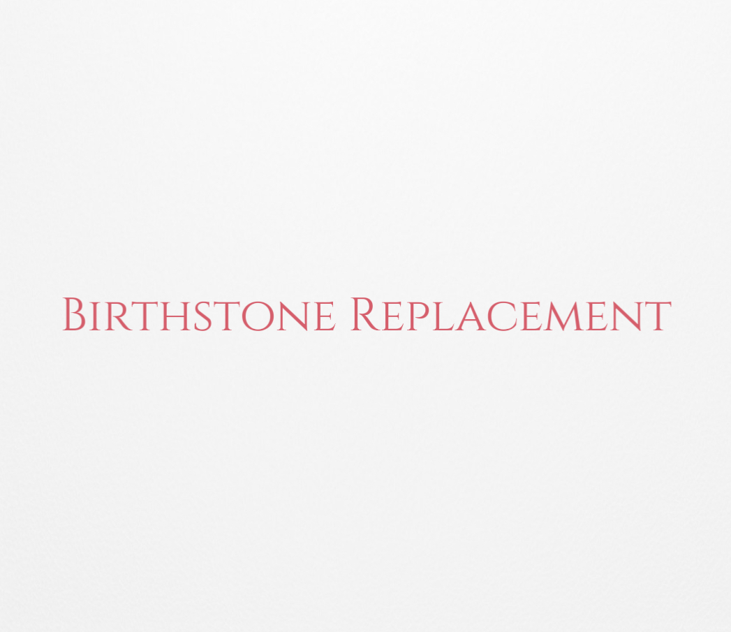 Custom Clear Side Stones Replacement with Birthstones - Personalized Jewelry for Birthdays, Anniversaries & Special Occasions