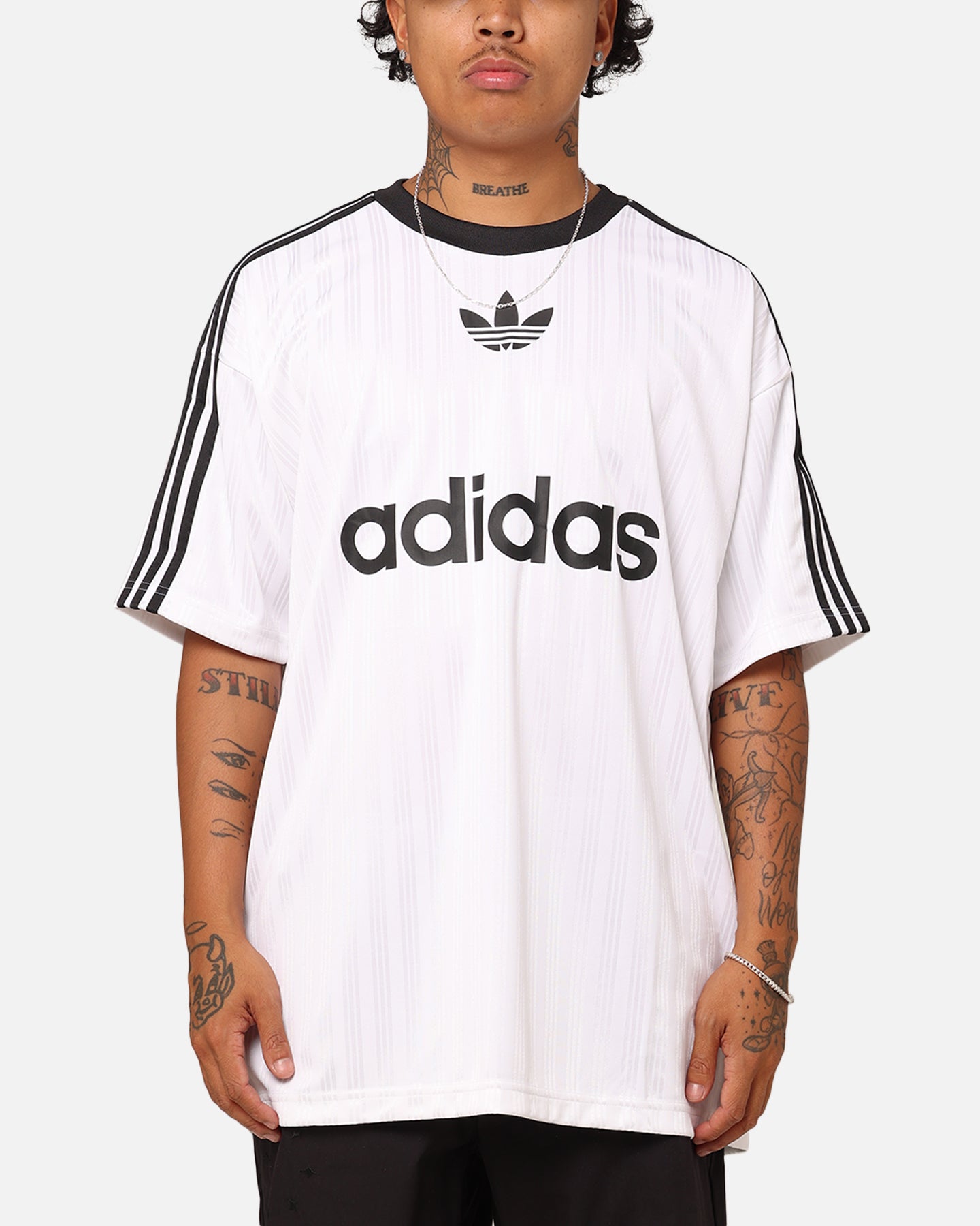 Adidas Adicolor Classic T-Shirt for Men - White & Black Cotton Crewneck Tee - Perfect for Casual Wear, Gym, and Street Style