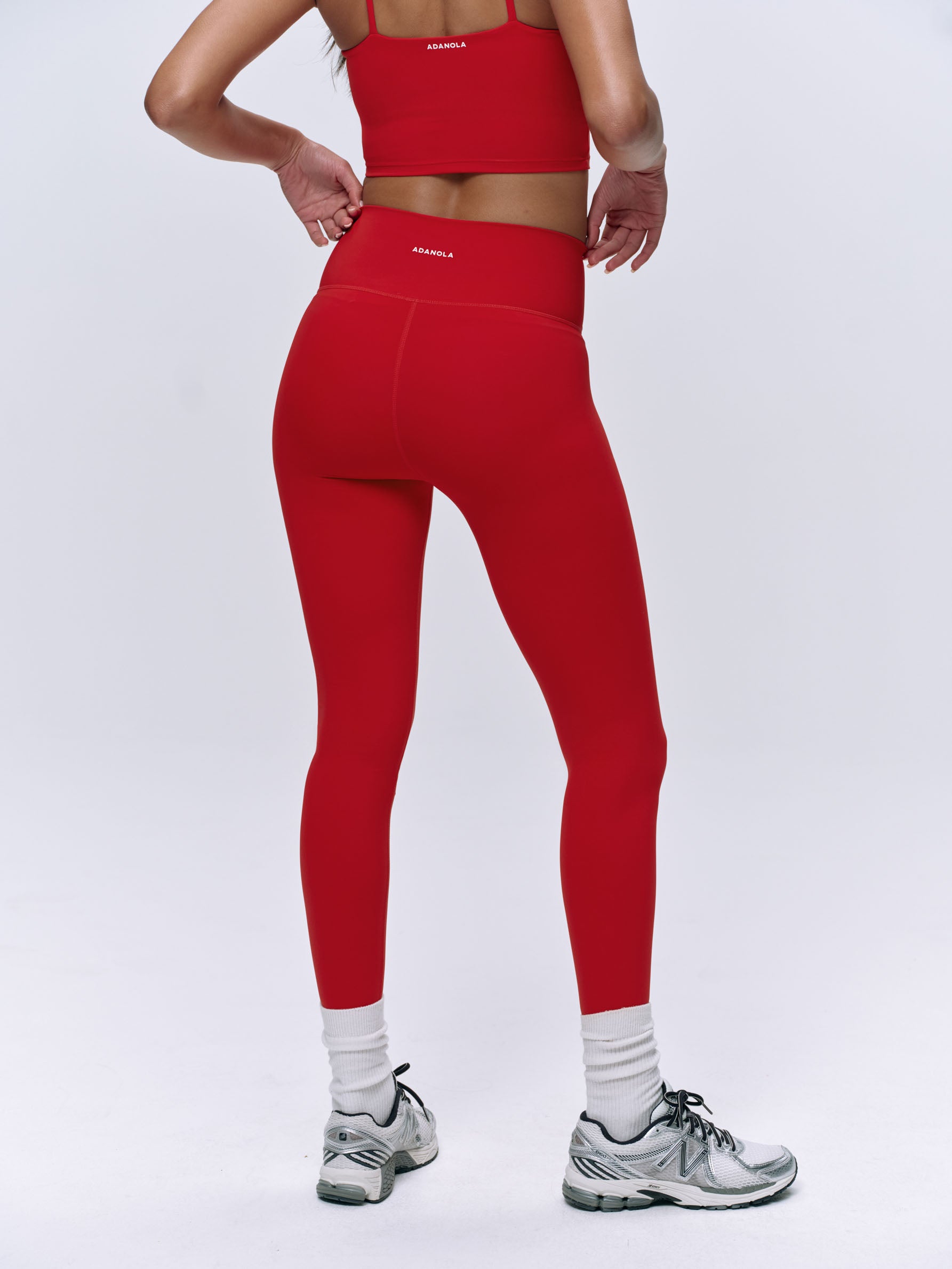 Ultimate Wrap Over Legging - Classic Red | High Waist Yoga Pants for Women | Perfect for Workout, Running & Lounge Wear