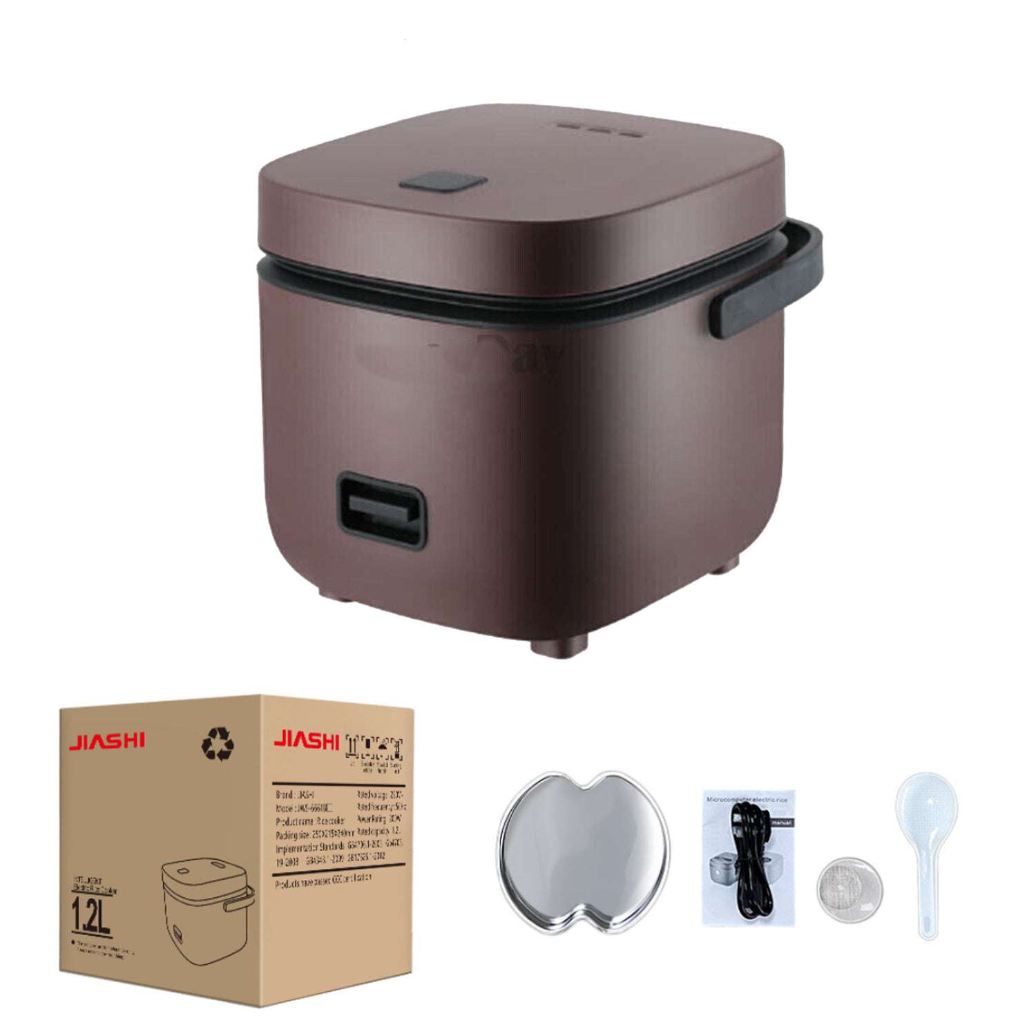 1.2L Mini Rice Cooker - Portable Travel Rice Cooker with Non-Stick Pot for Cooking Rice, Soup, Oatmeal & More - Perfect for Dorms, Offices & Camping - AU Stock