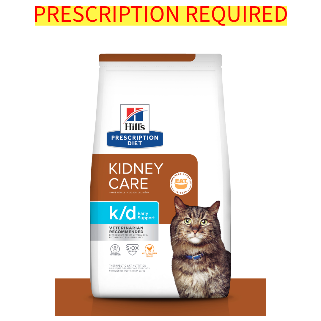 Hill's Science Diet Feline K/D Early Support Dry Cat Food - 4lb Bag - Kidney Care for Cats - Perfect for Senior Cats & Early Kidney Disease Support
