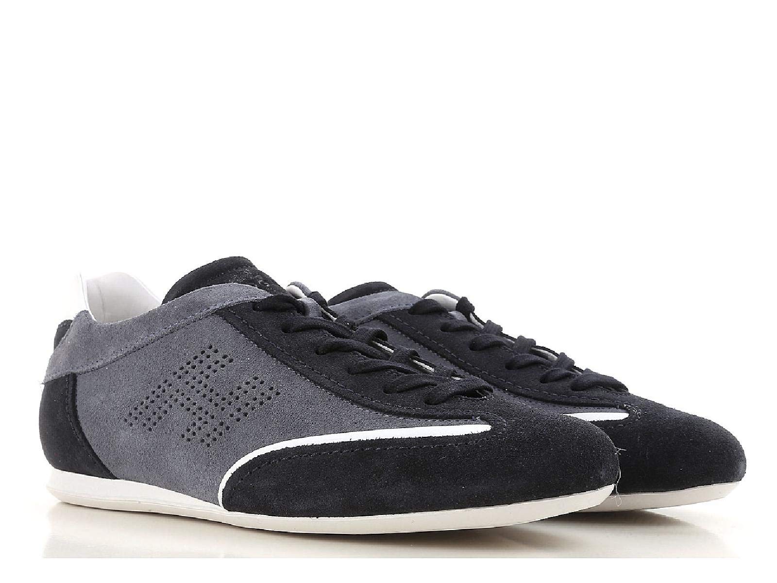 Hogan Men's Suede Leather Sneakers - Casual Comfortable Walking Shoes for Men | Perfect for Office, Travel & Everyday Wear