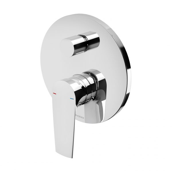 Arlo Shower Bath Diverter Mixer Chrome Full Kit - Premium Bathroom Fixture for Modern Homes | Perfect for Bathroom Renovation & Luxury Spa Experience