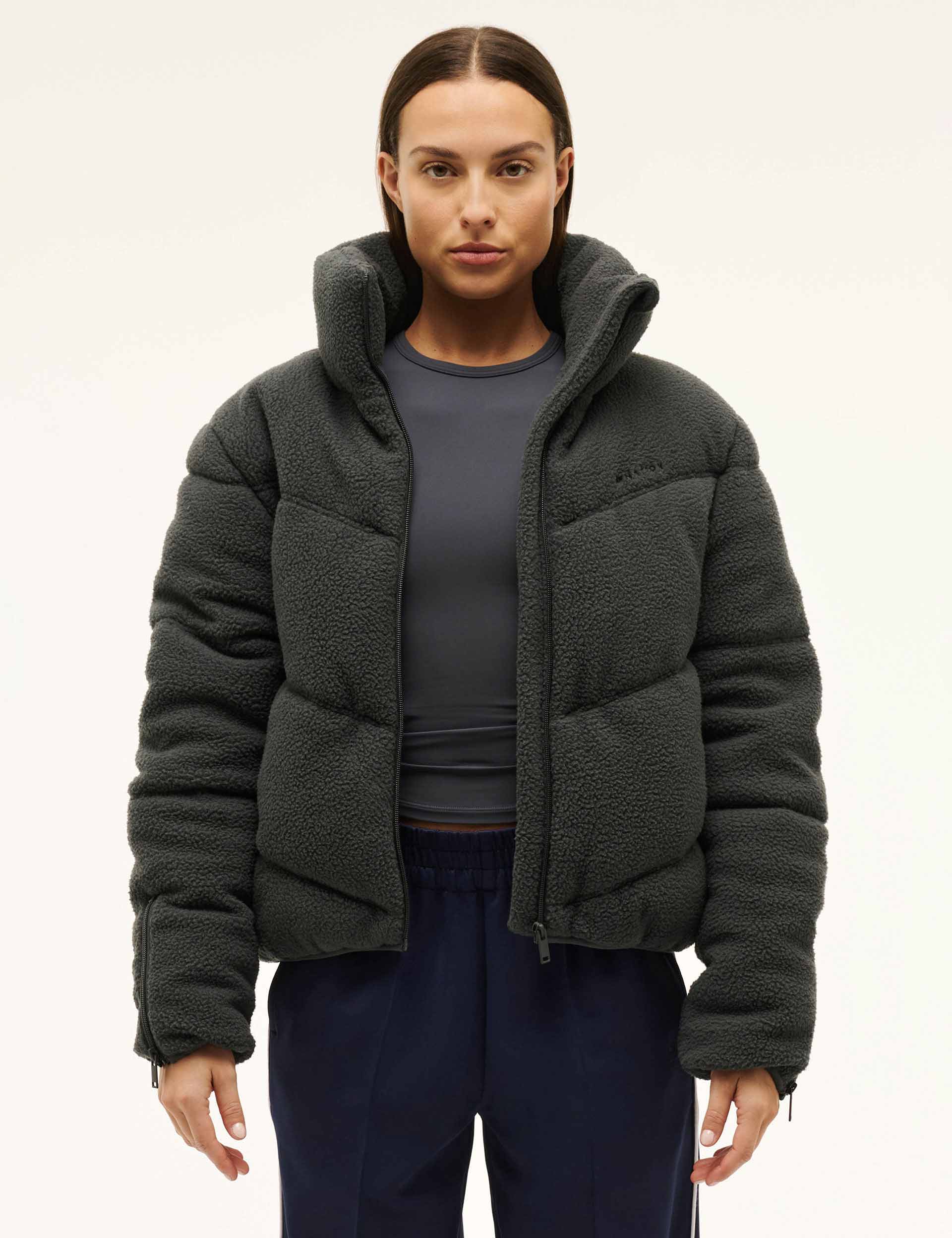 Fortune Sherpa Jacket for Men & Women - Soft Fleece Lined Winter Coat, Water Resistant Outdoor Jacket in Marine Blue - Perfect for Hiking, Camping & Cold Weather Activities