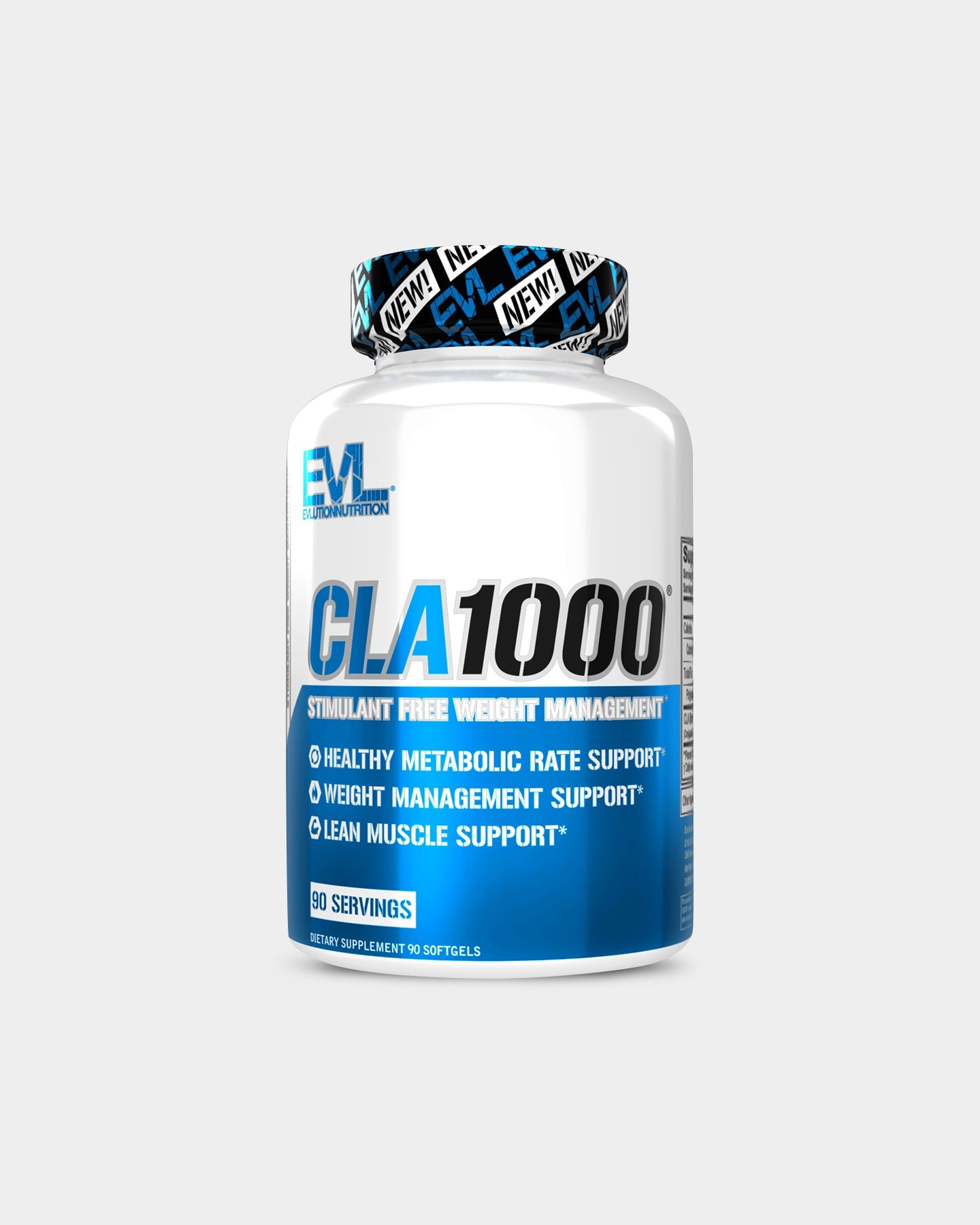 EVLUTION NUTRITION CLA 1000 - Premium Conjugated Linoleic Acid Weight Loss Supplement for Women & Men - Supports Fat Burning & Lean Muscle Growth - Ideal for Keto Diet & Fitness Enthusiasts