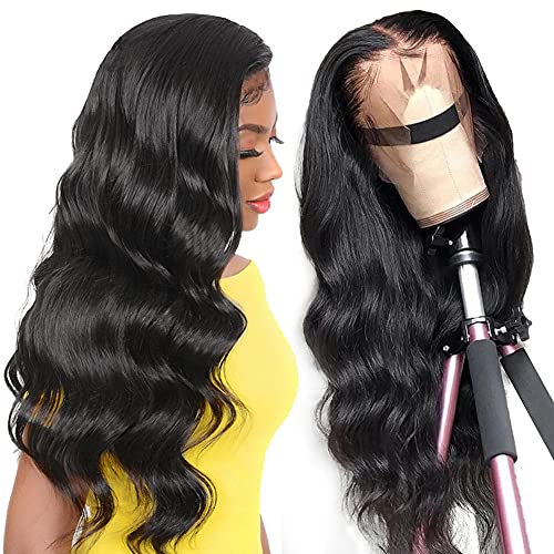 TUNEFUL 13x4 Lace Front Wigs Human Hair - Pre Plucked 180% Density Body Wave Glueless Wig for Black Women (24 Inch) | Natural Hairline & Breathable Lace | Perfect for Daily Wear, Parties & Special Occasions