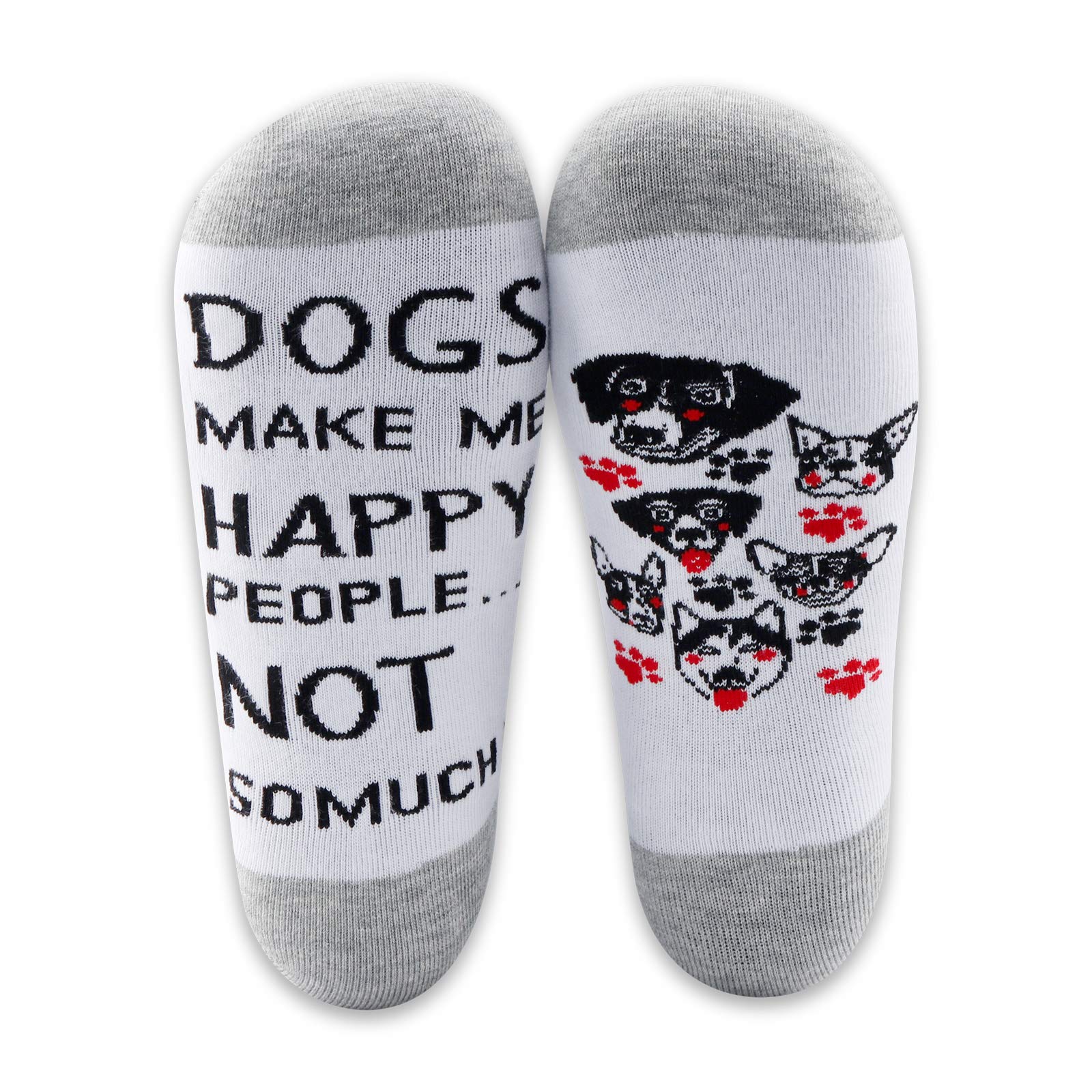 **Funny Dog Lover Socks - 2 Pairs Happy Dog Owner Gifts for Rescue Support, Comfortable & Cute Pet-Themed Socks - Perfect for Dog Walks, Gifts & Casual Wear**