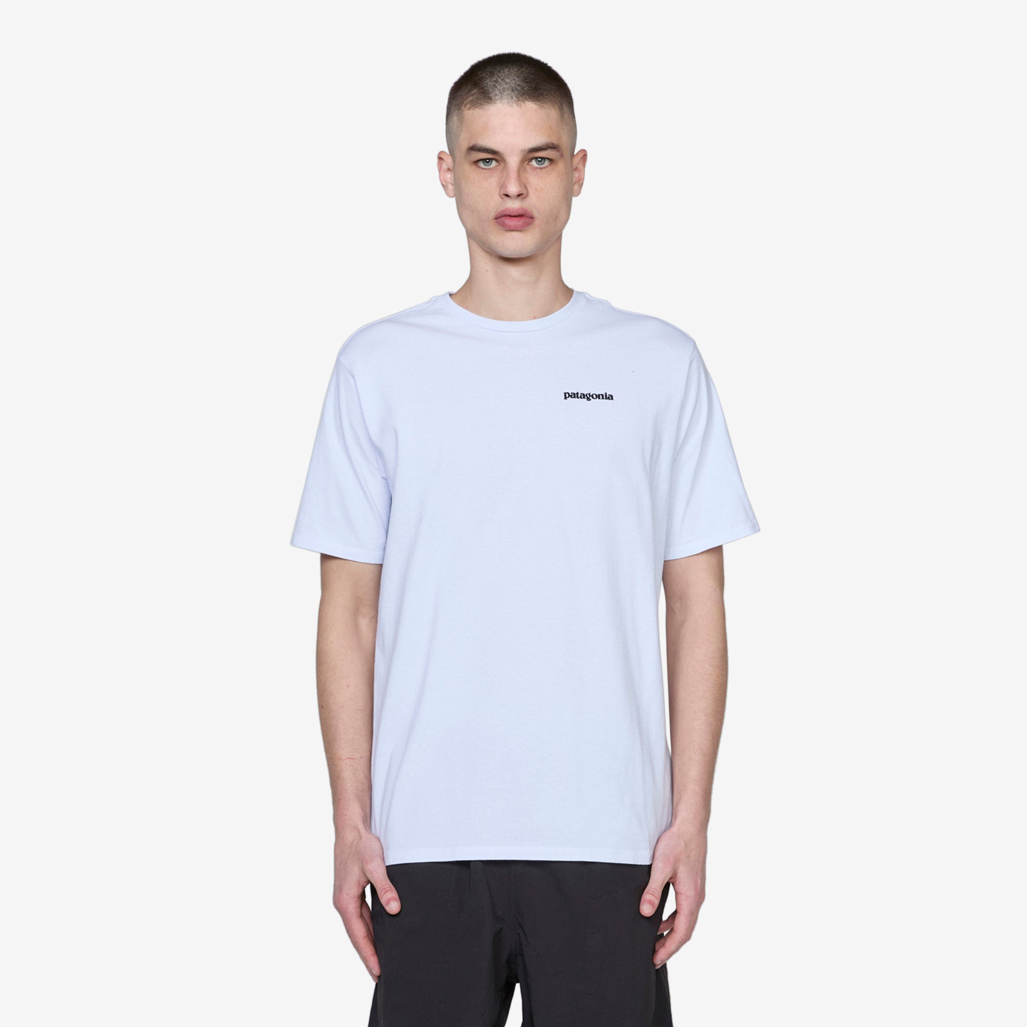 P6 Logo Responsibility Tee - White Cotton T-Shirt for Men & Women | Casual Wear, Street Style, Everyday Outfits