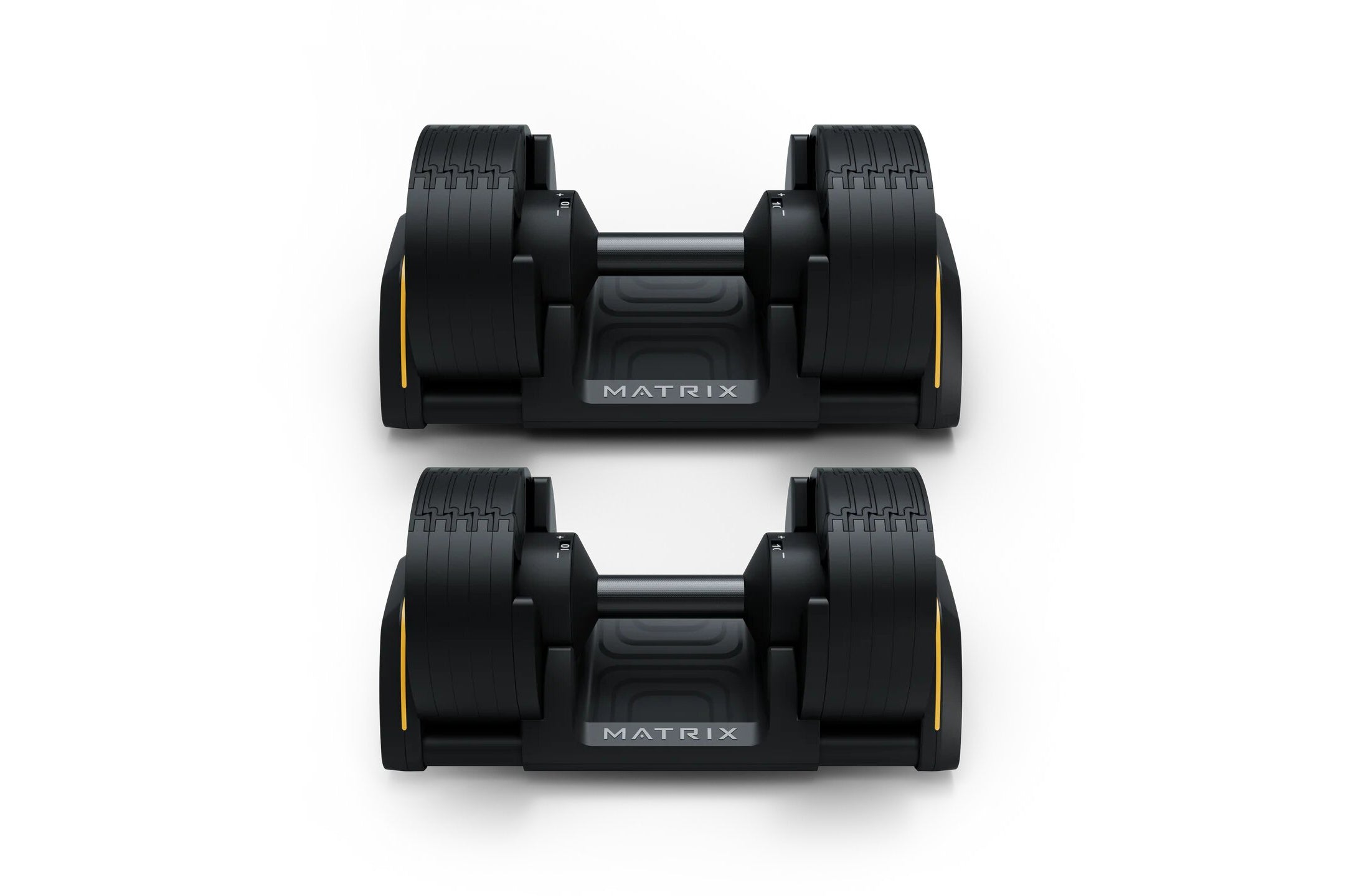 Matrix DB50 50lb Adjustable Dumbbells Set with Quick-Change Weight Plates for Home Gym, Strength Training & Full-Body Workouts - Perfect for Men & Women Fitness Enthusiasts