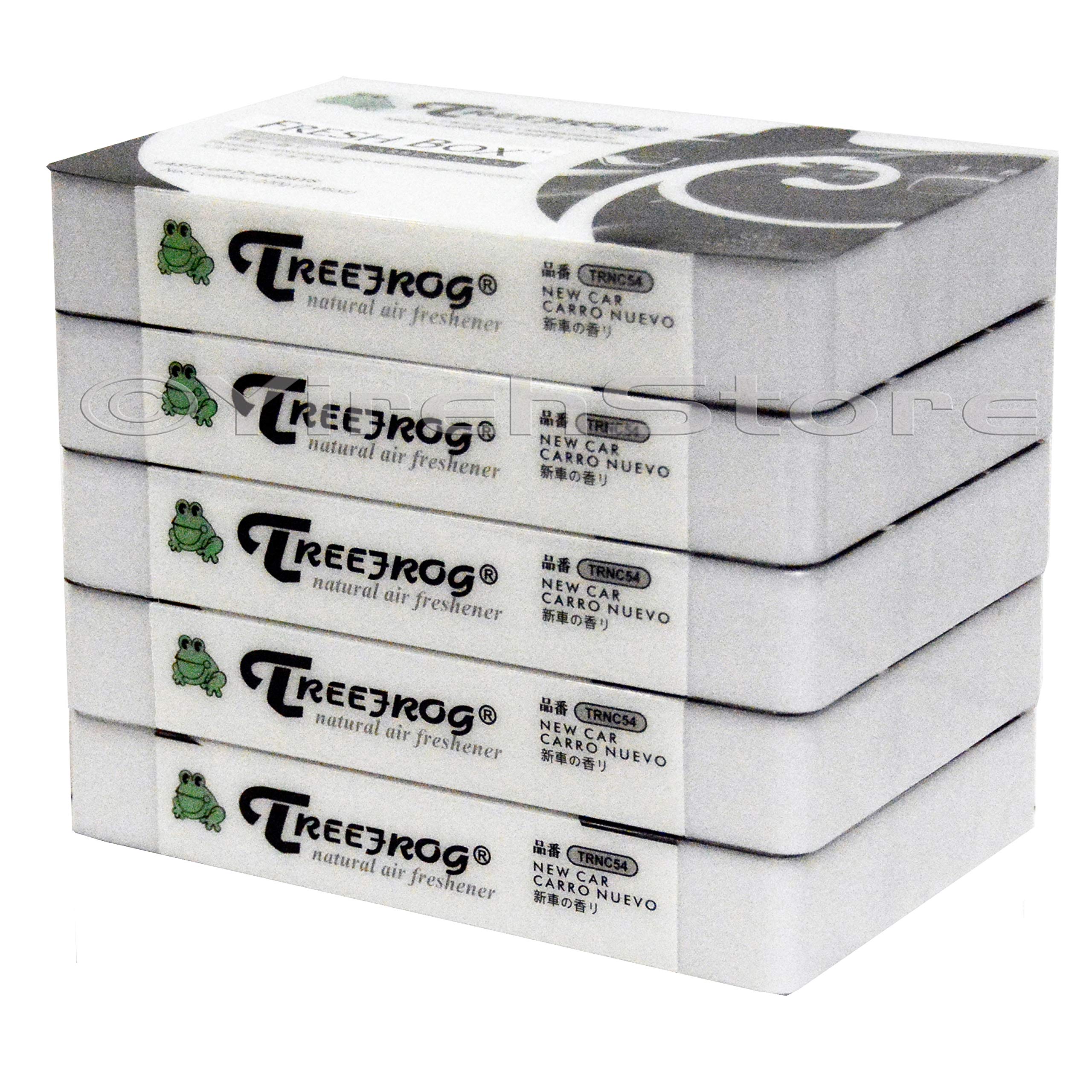Treefrog Xtreme Fresh Car Air Freshener 5-Pack - Long Lasting New Car Scent, Large Size for Vehicles & Home Use | Perfect for Cars, Trucks, Offices & Small Spaces
