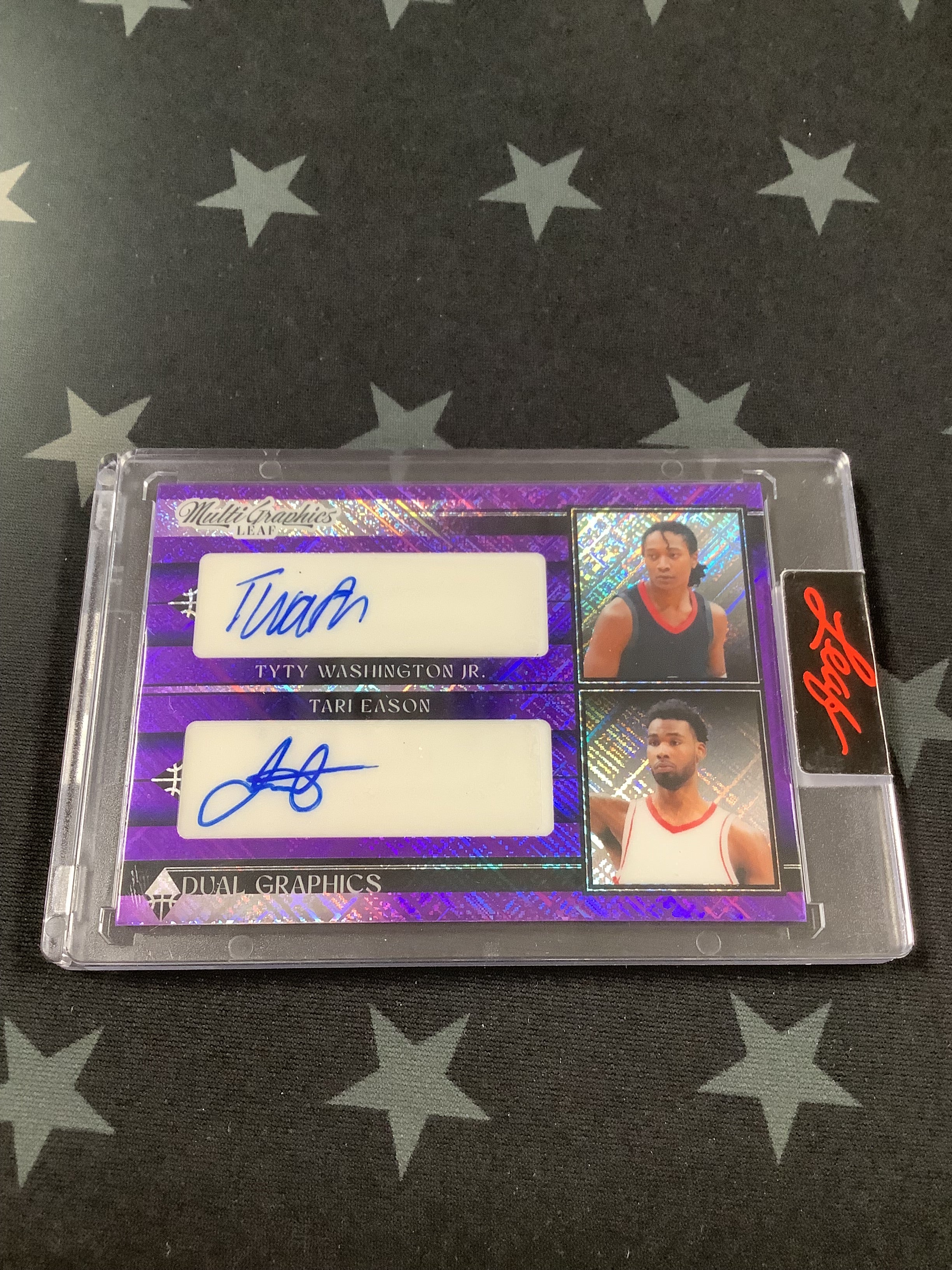 2023 Leaf Multigraphics Washington Jr/Eason Dual Autograph Card #DG 20/25 - Rare Collectible for NFL Fans, Sports Memorabilia Enthusiasts & Trading Card Collectors - Perfect for Display, Investment & Gifting