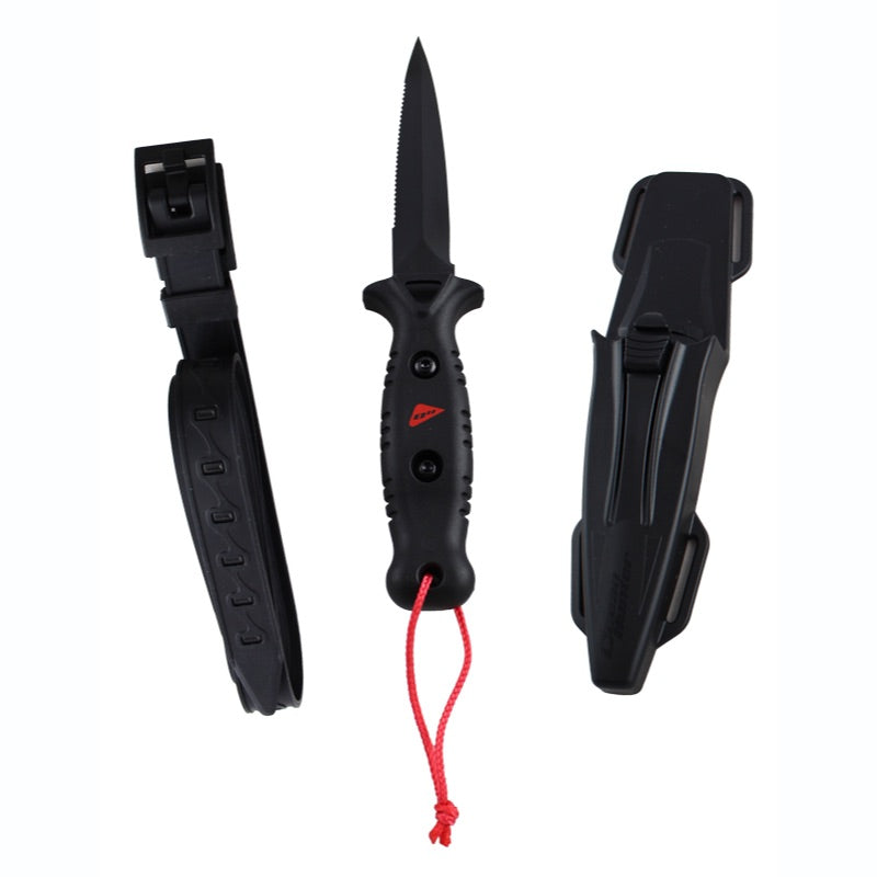 Ocean Hunter Hali Dive Knife - Professional Stainless Steel Diving Knife for Scuba, Spearfishing & Underwater Adventures | Perfect for Emergency Cutting, Marine Activities & Outdoor Survival