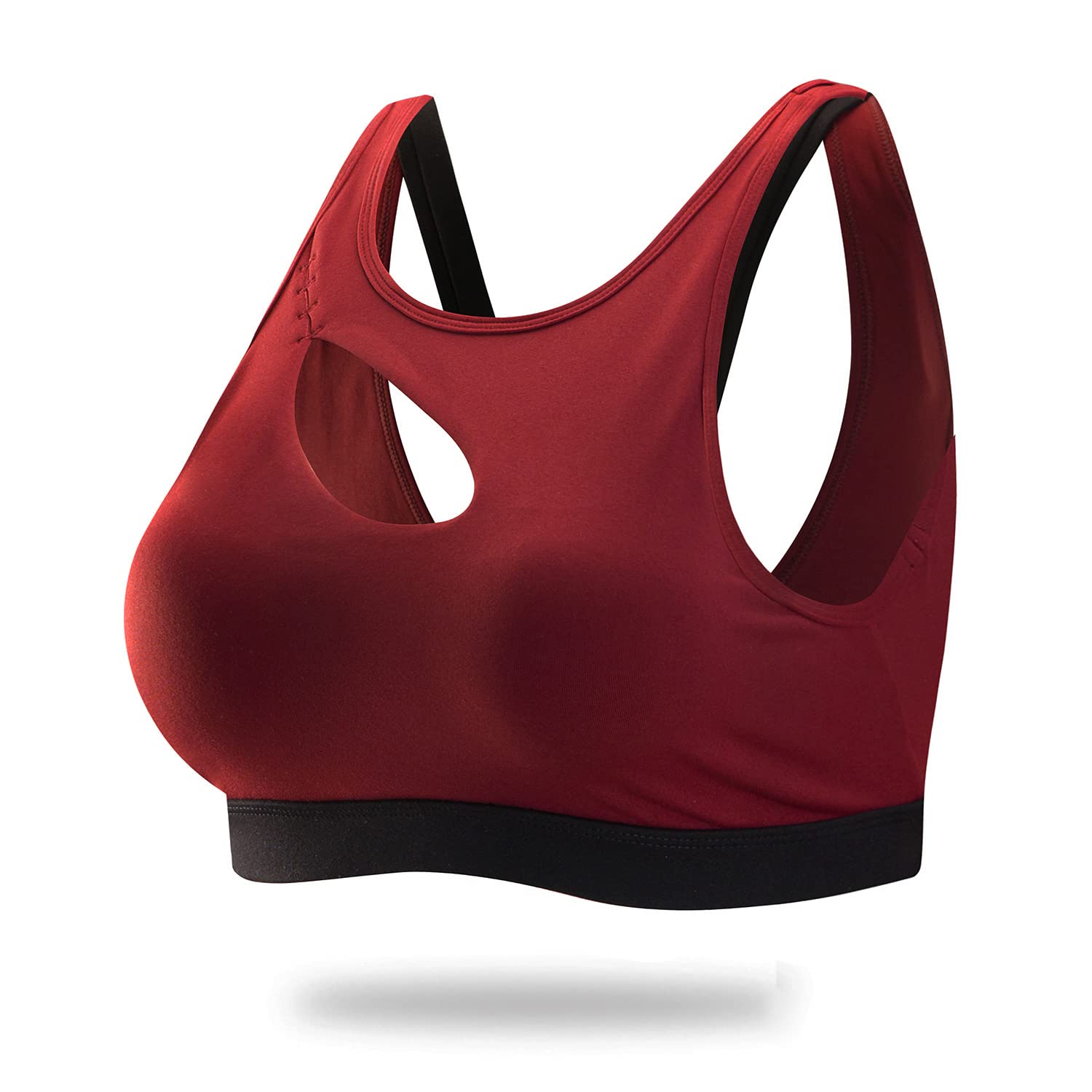 SKIPFOX Women's Sports Bra - High Support Yoga Top for Gym, Running & Fitness Workouts - Breathable Activewear for Women - Perfect for Yoga, HIIT & Cardio Training