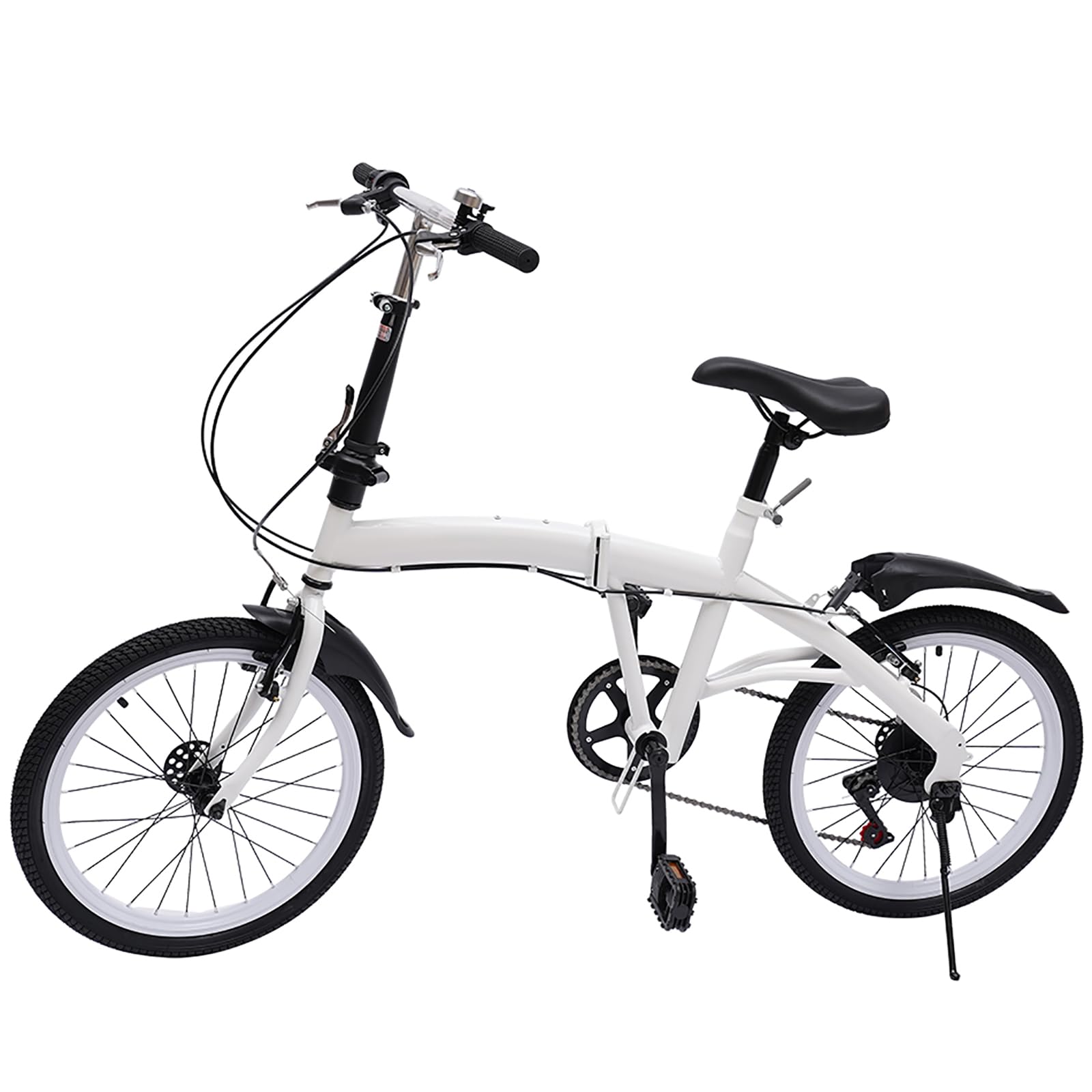 20 Inch Folding Bike for Adults - 7-Speed Lightweight Commuter Bicycle with Adjustable Handlebars & Seat | Perfect for Urban Commuting, Travel & Storage | NOT Electric Bike