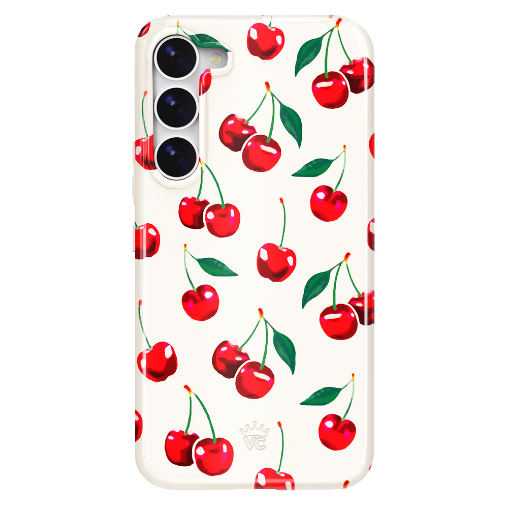 Mon Cheri Cherry Samsung Phone Case - Cute & Durable Protective Cover for Samsung Galaxy [Model] - Perfect for Everyday Use, Travel & Gifting