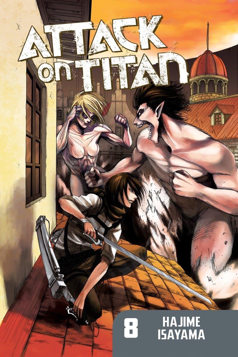 Attack on Titan Vol. 8 Manga by Hajime Isayama - Action-Packed Anime Comic Book for Collectors & Fans | Perfect for Gift Giving, Reading, and Display