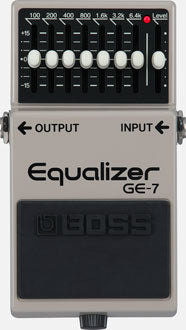 Boss GE-7 Graphic Equalizer Pedal - 7-Band EQ for Guitar & Bass - Perfect for Live Performances, Studio Recording & Home Practice