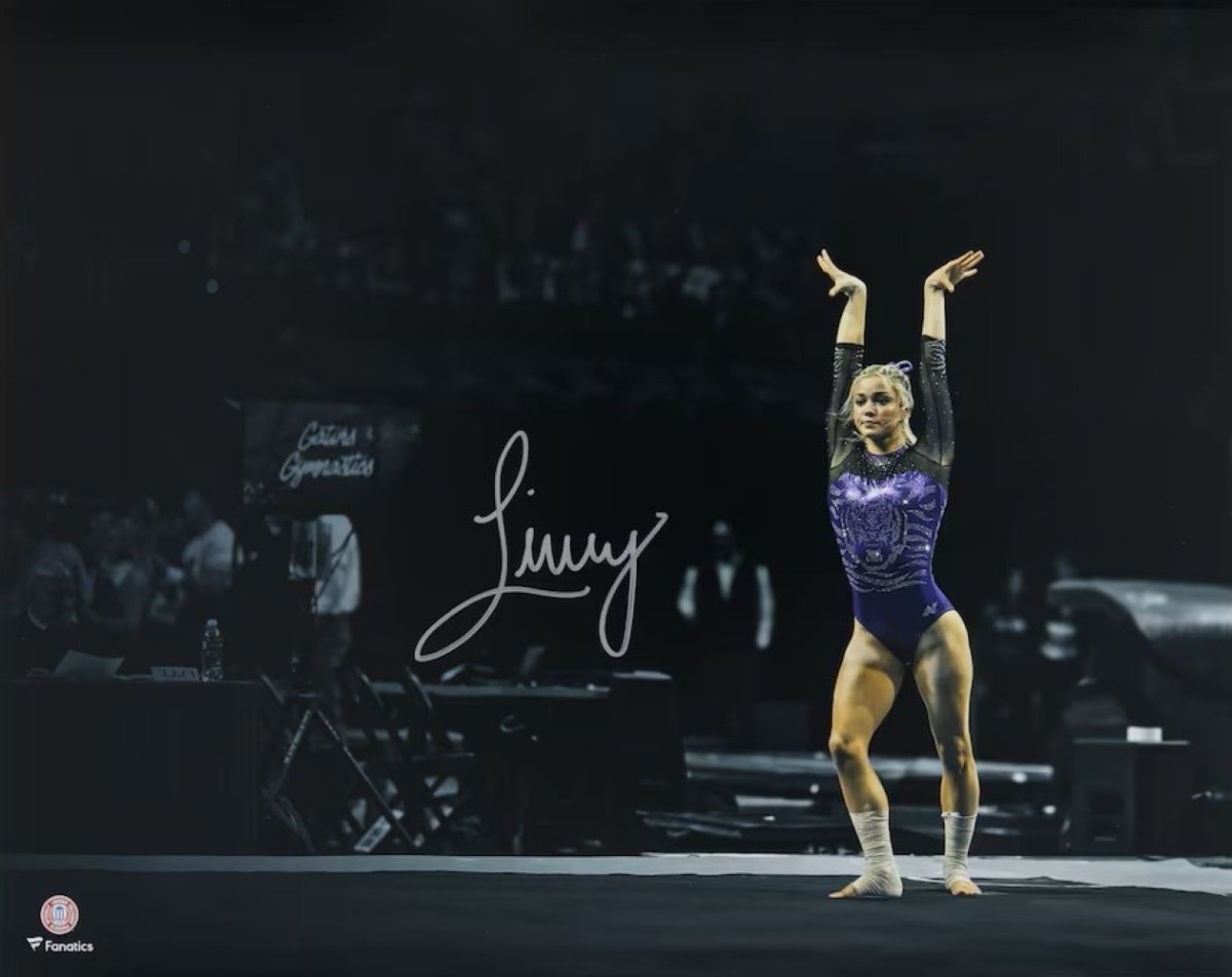 Livvy Dunne Autographed 16x20 LSU Tigers Spotlight Photo - Limited Edition Collectible for Sports Fans, Home Decor, and Memorabilia Displays