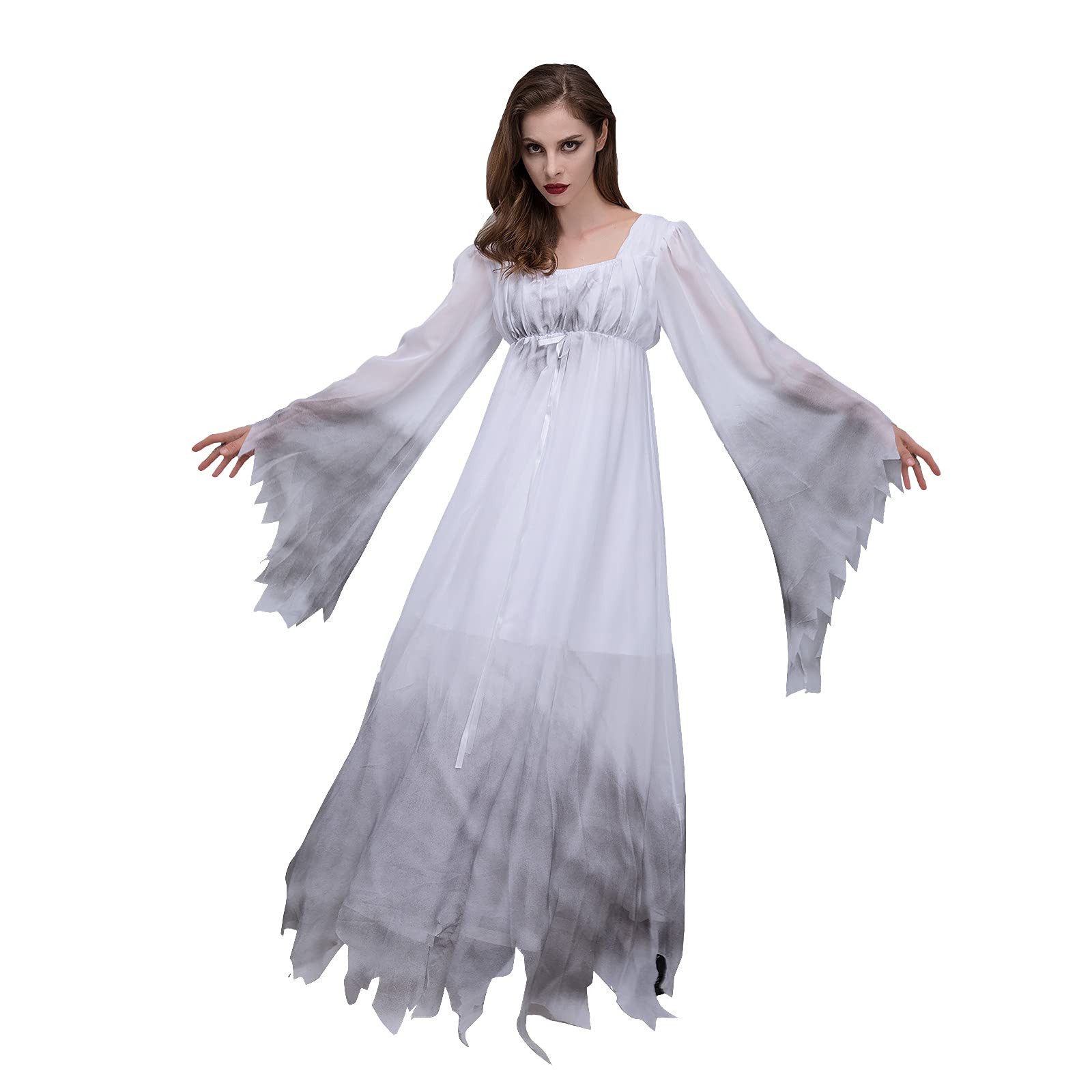 Lovor Women's Halloween Costume Dress - Gothic Lace Vampire Dress for Winter Cosplay | Perfect for Halloween Parties, Themed Events & Gothic Fashion