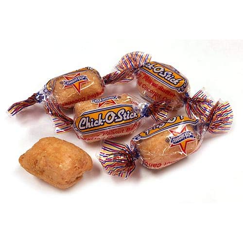Crunchy Chick-O-Stick Peanut Butter & Toasted Coconut Candy Bars - 3 Pound Bulk Bag for Parties, Halloween Treats & Office Snacks