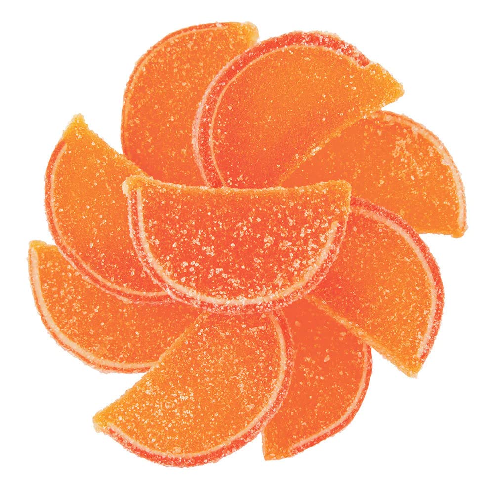 NY Spice Shop Sour Peach Fruit Slices Jelly Candy - 3lb Bulk Old Fashioned Gummy Candy - Sweet & Tart Peach Flavored Jelly Slices for Parties, Baking & Gift Baskets